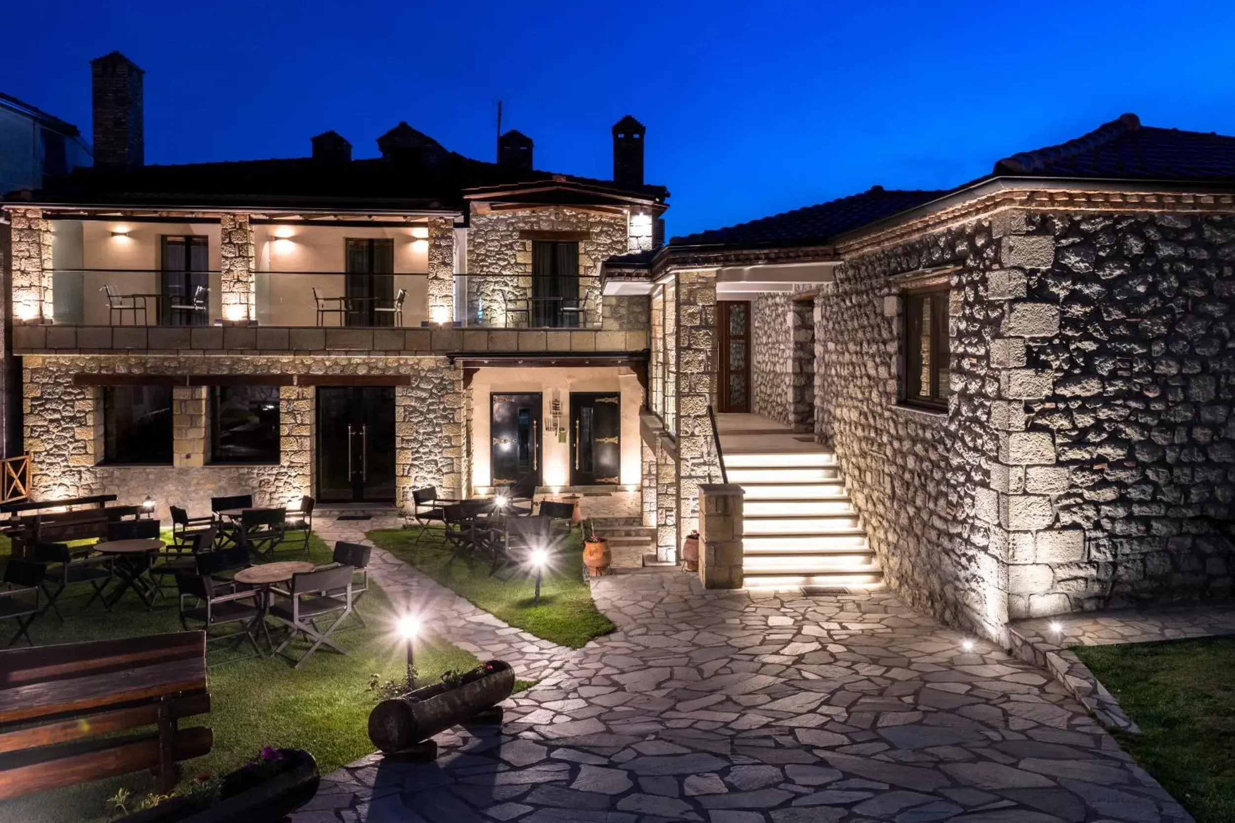 Night, Property Building in Tsikeli Boutique Hotel Meteora - Adults Friendly
