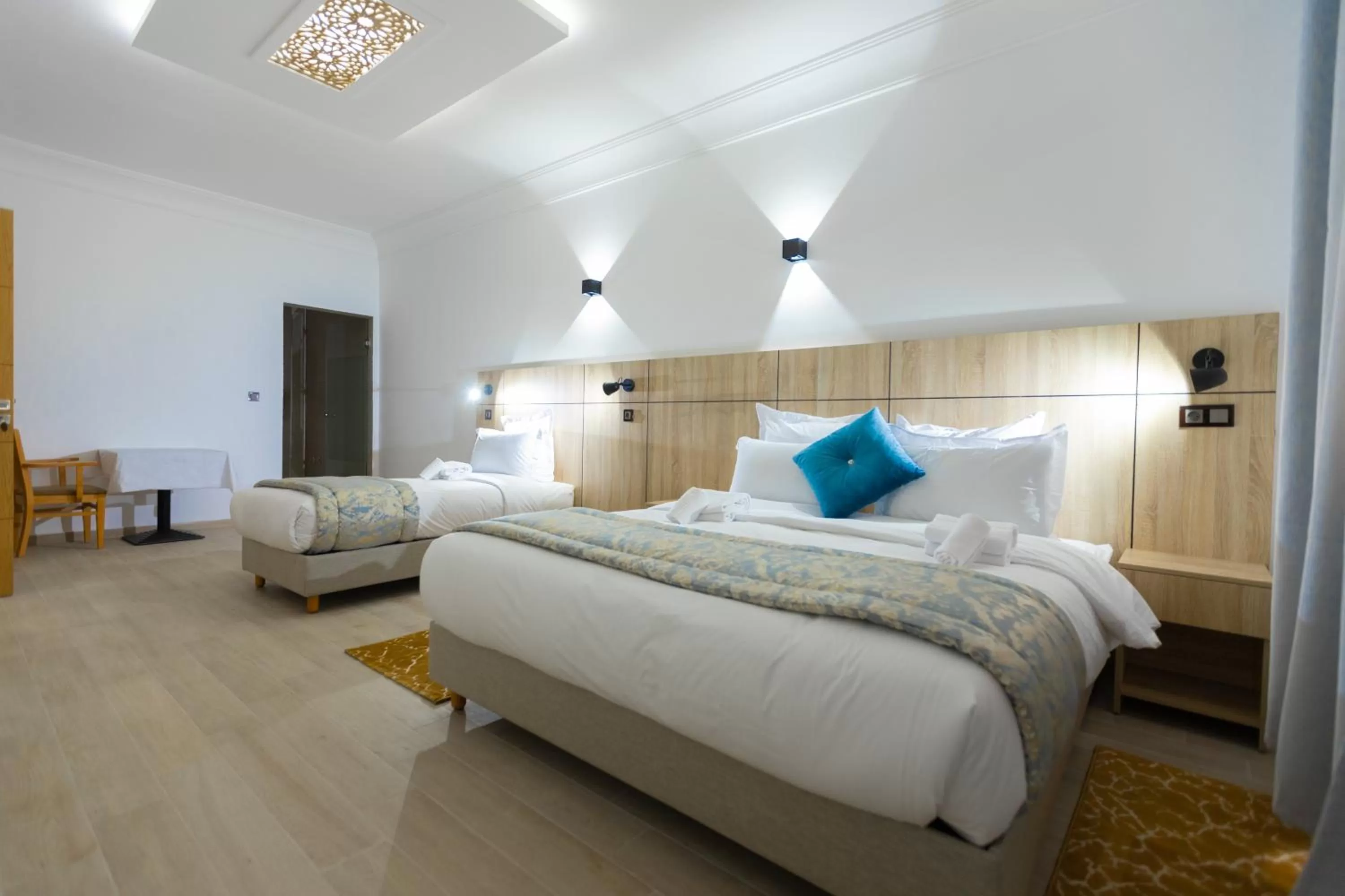 Bed in Karam City Hotel