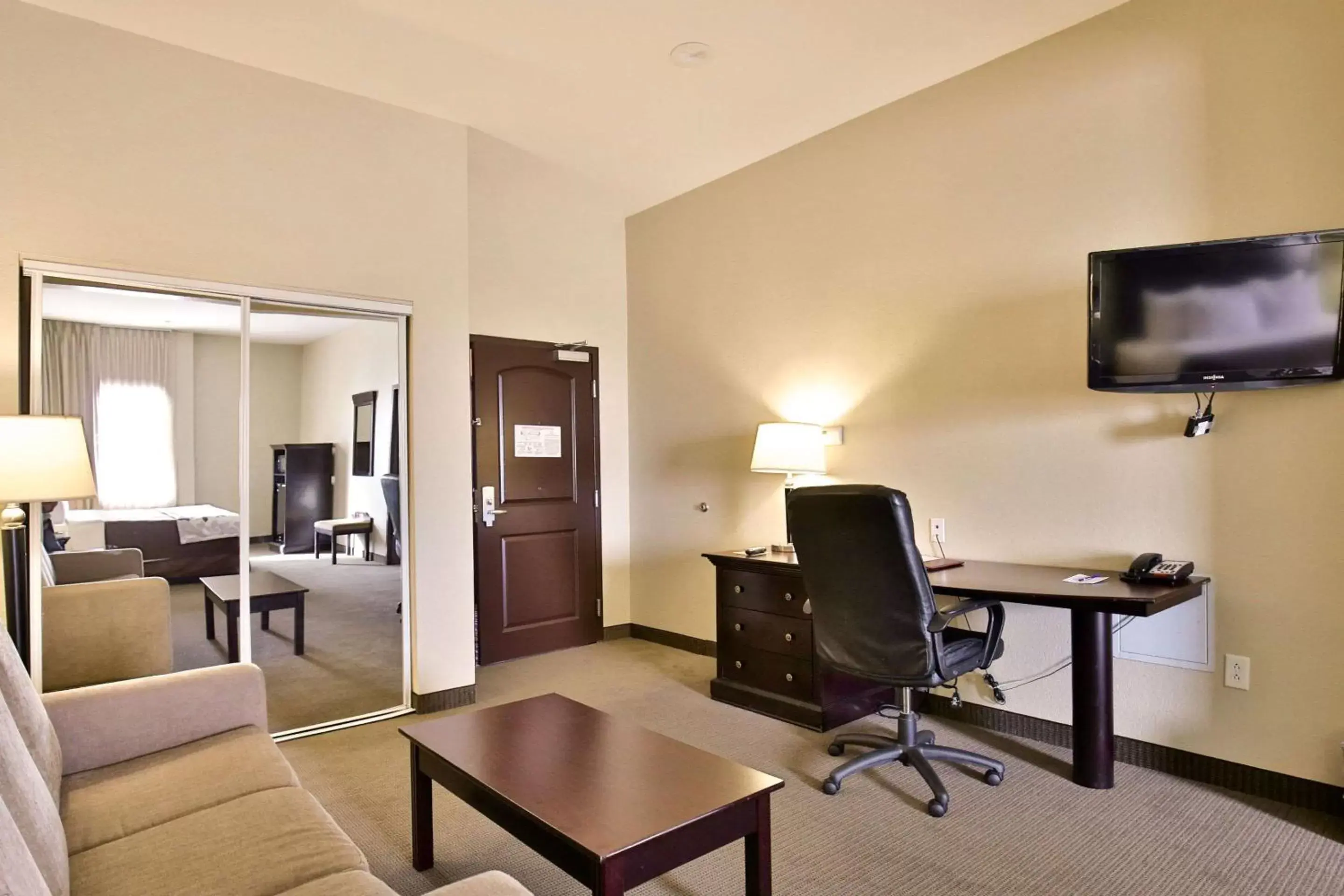 Photo of the whole room, TV/Entertainment Center in Sleep Inn & Suites University