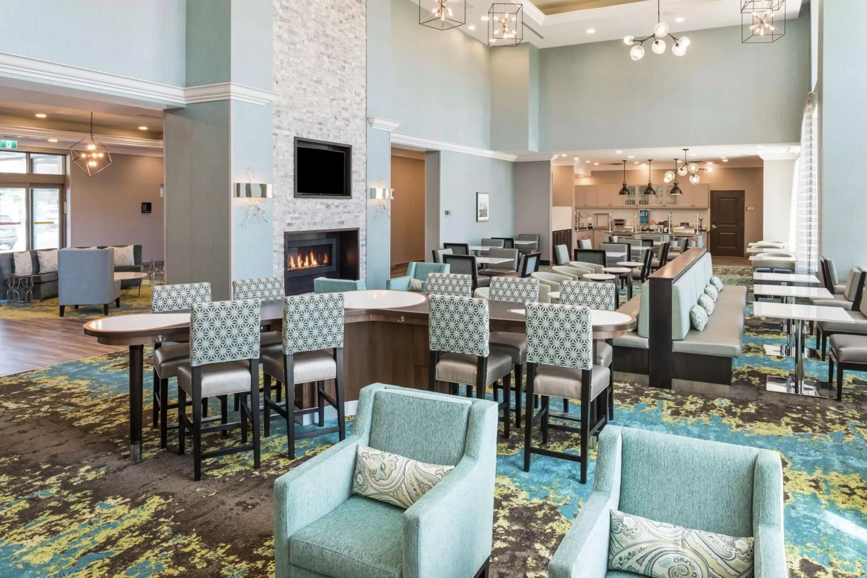 Lobby or reception, Restaurant/Places to Eat in Homewood Suites By Hilton Ottawa Airport