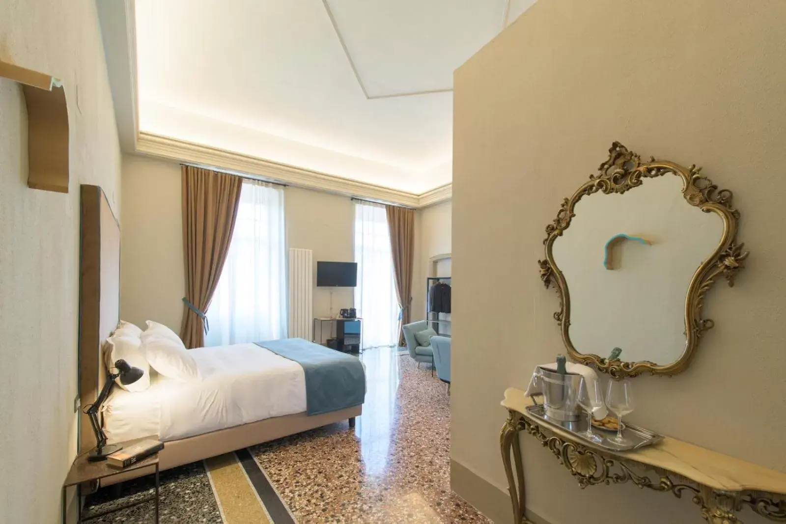 Bed in Palazzo Sertorio Suites