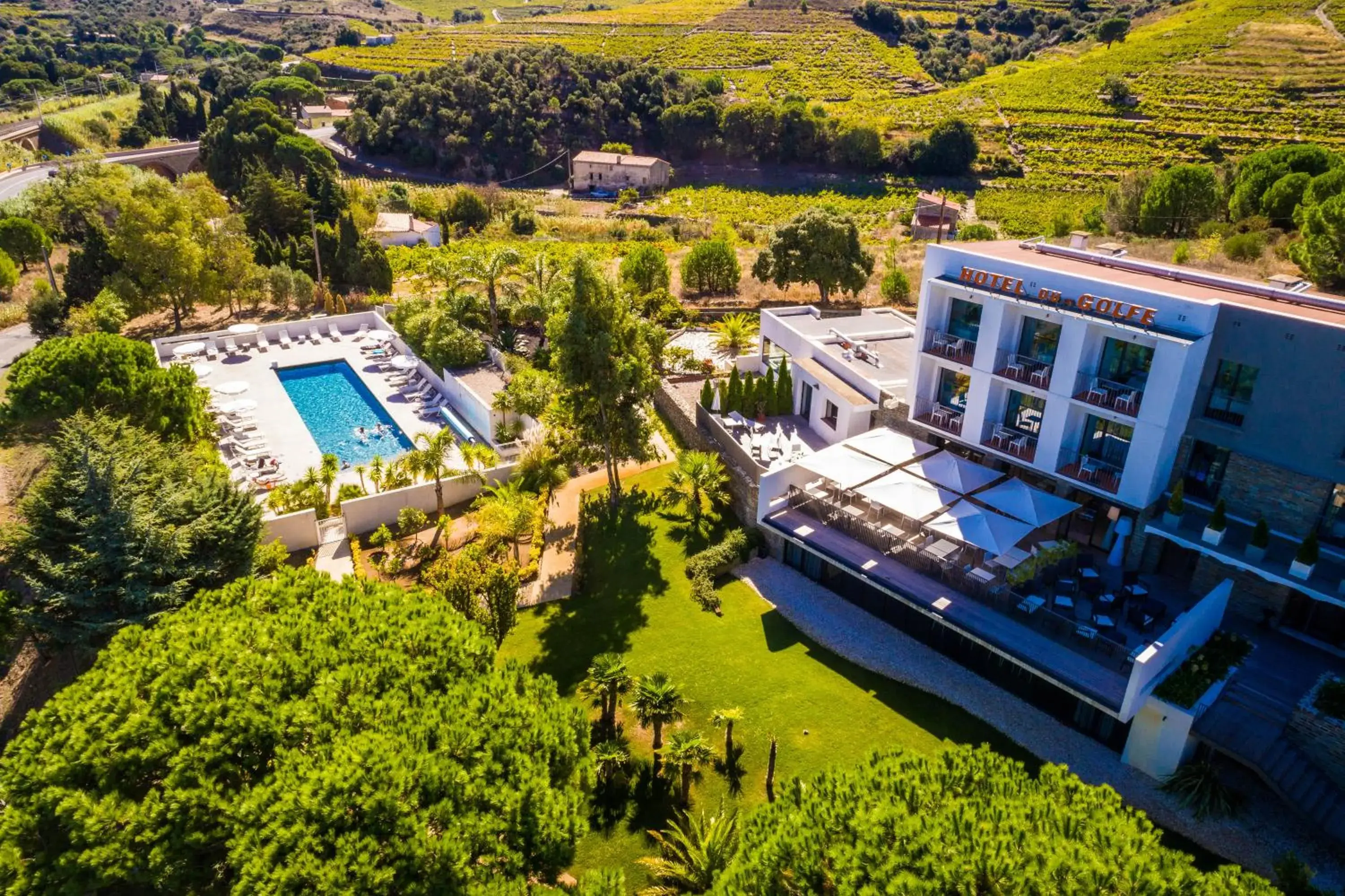 Natural landscape, Bird's-eye View in Grand Hotel Du Golfe