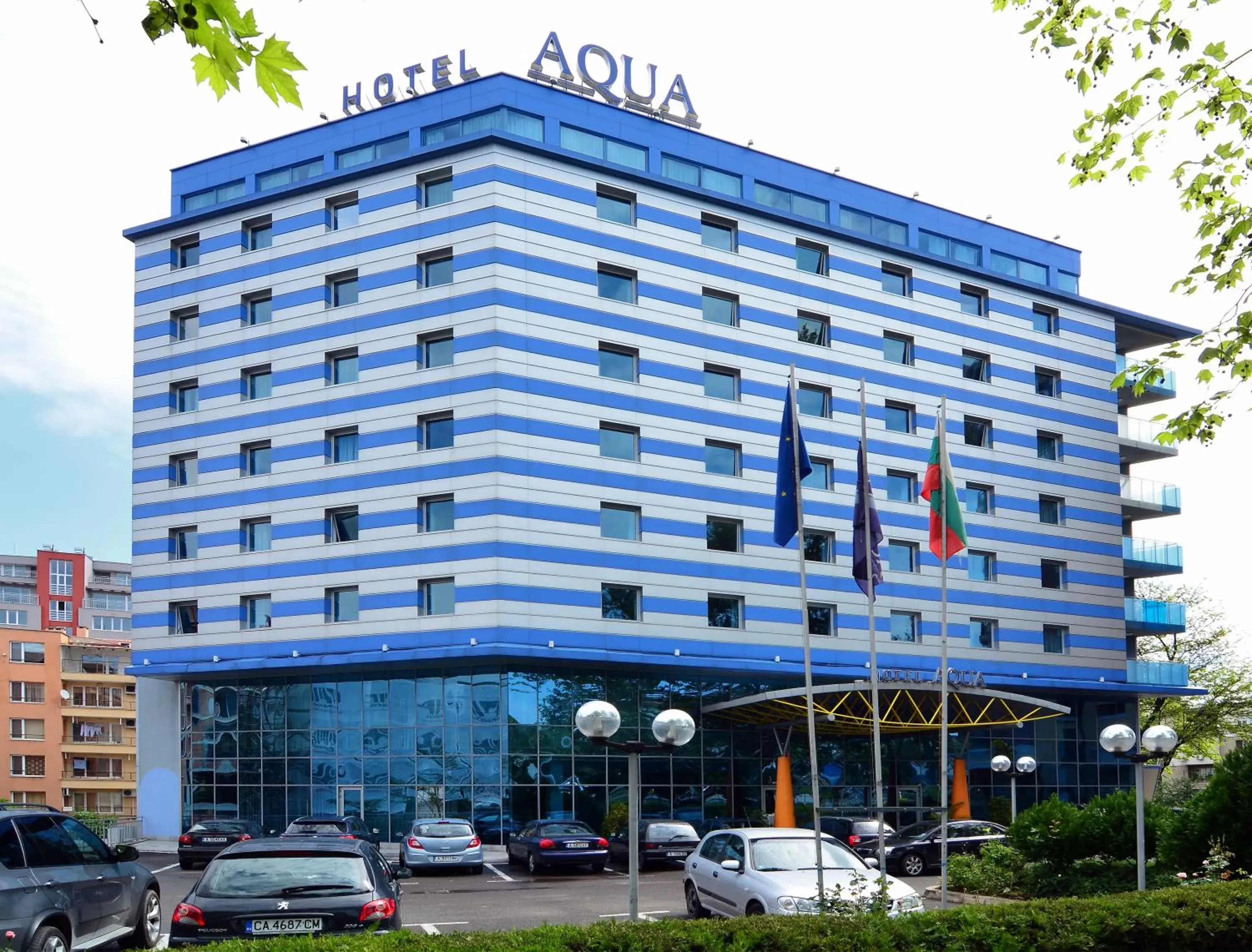 Parking, Property Building in Aqua Hotel