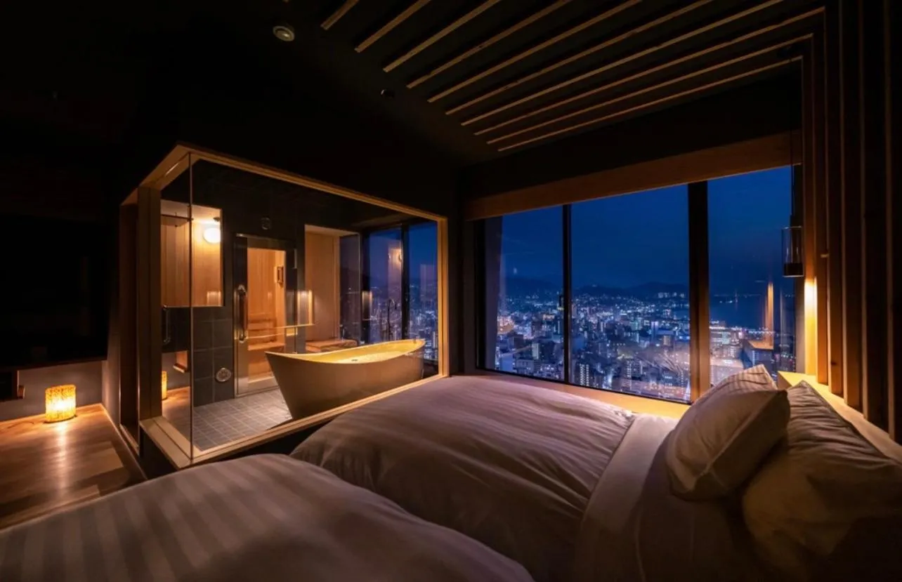 Bed in Hotel Nagasaki