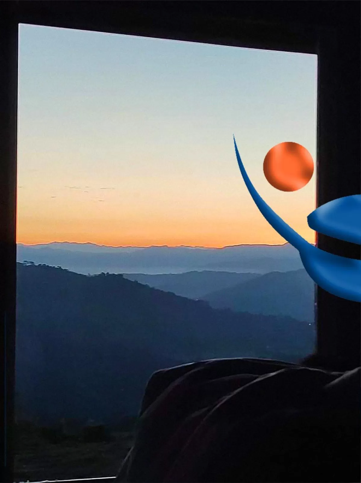 Mountain view in Hotel Kasama