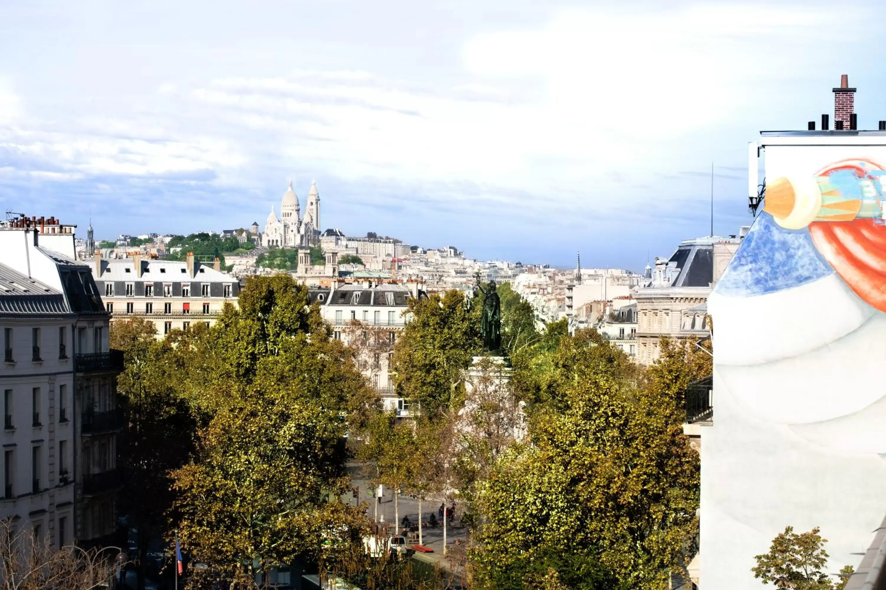 City view in Hôtel Marais Hôme