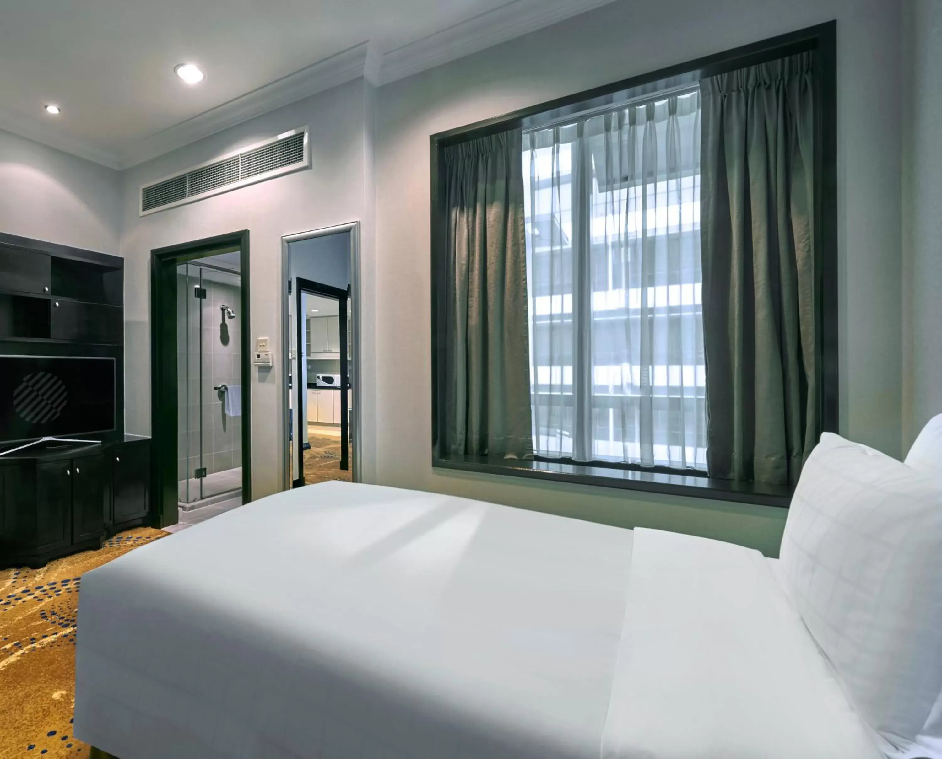 Bed in Pullman Kuala Lumpur City Centre Hotel & Residences