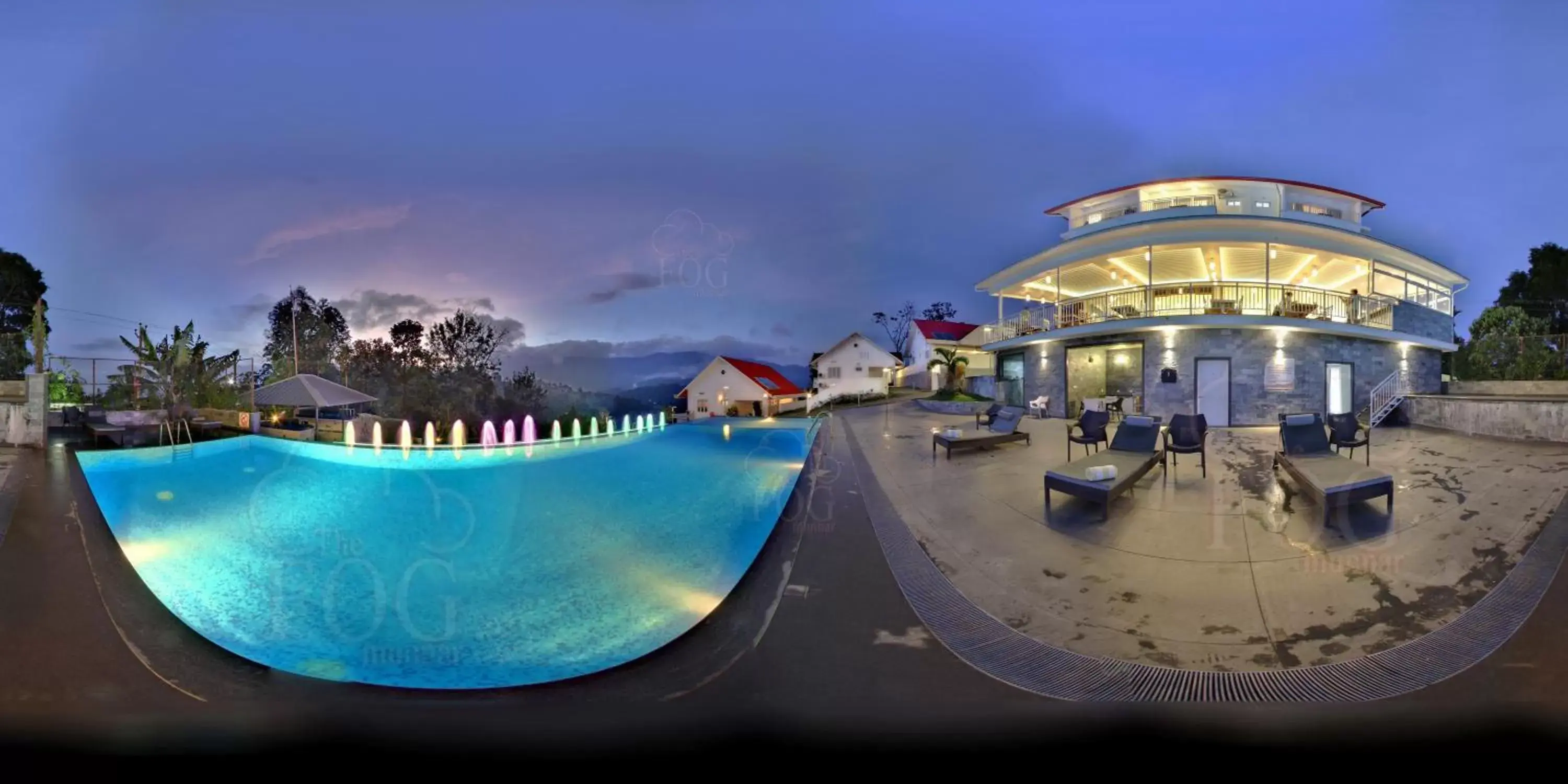 Night, Swimming Pool in The Fog Munnar (Resort & Spa)