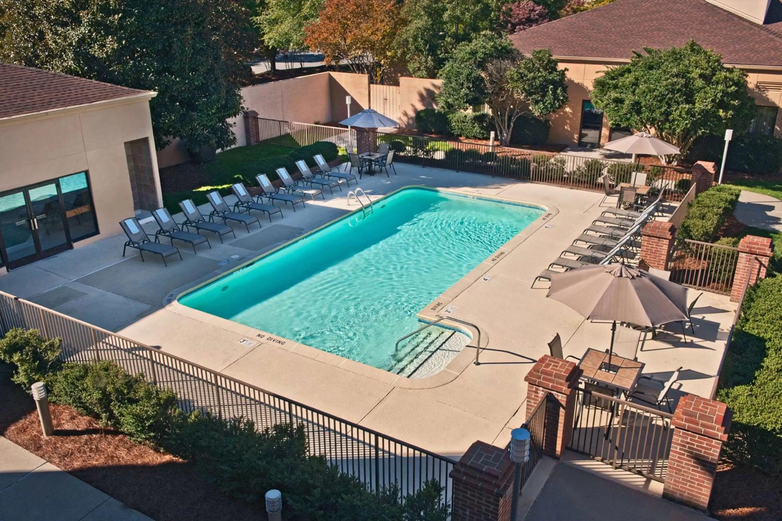 Pool view in Sonesta Select Raleigh Durham Airport Morrisville