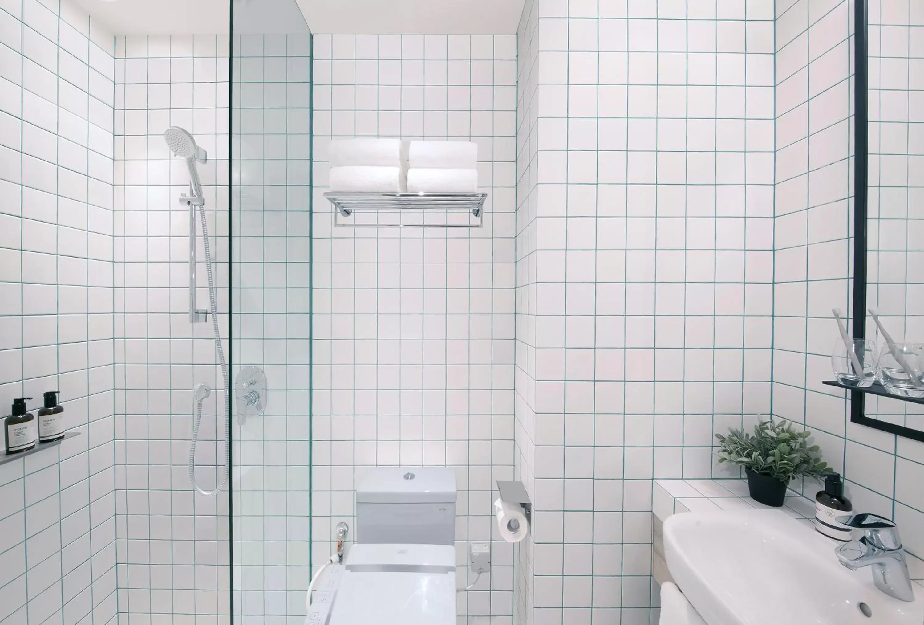 Shower, Bathroom in lyf Funan Singapore