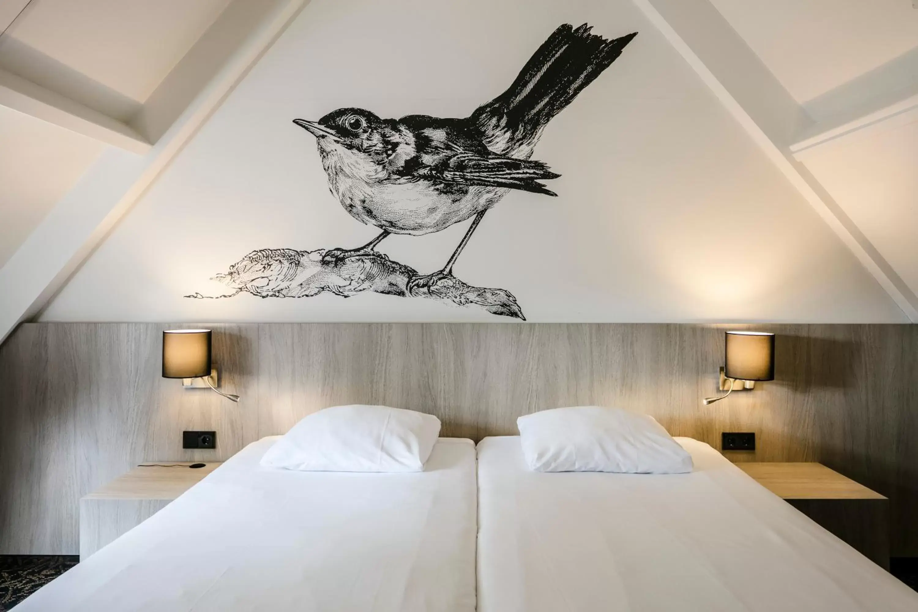 Bedroom, Bed in Fletcher Hotel-Restaurant De Broeierd-Enschede