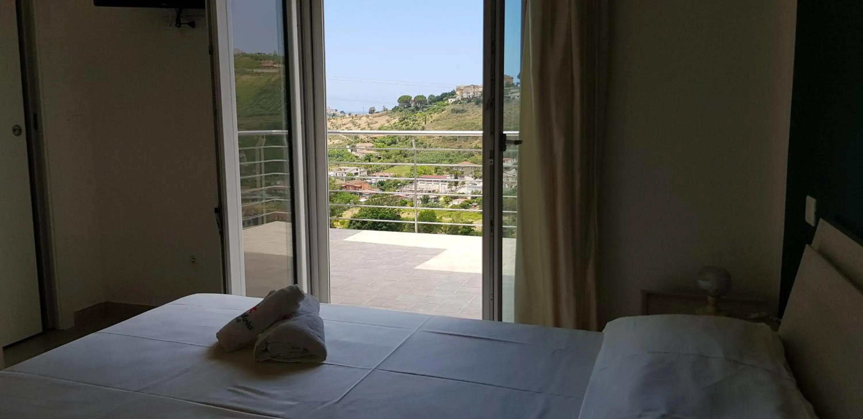 View (from property/room), Bed in Stella Marina Agropoli
