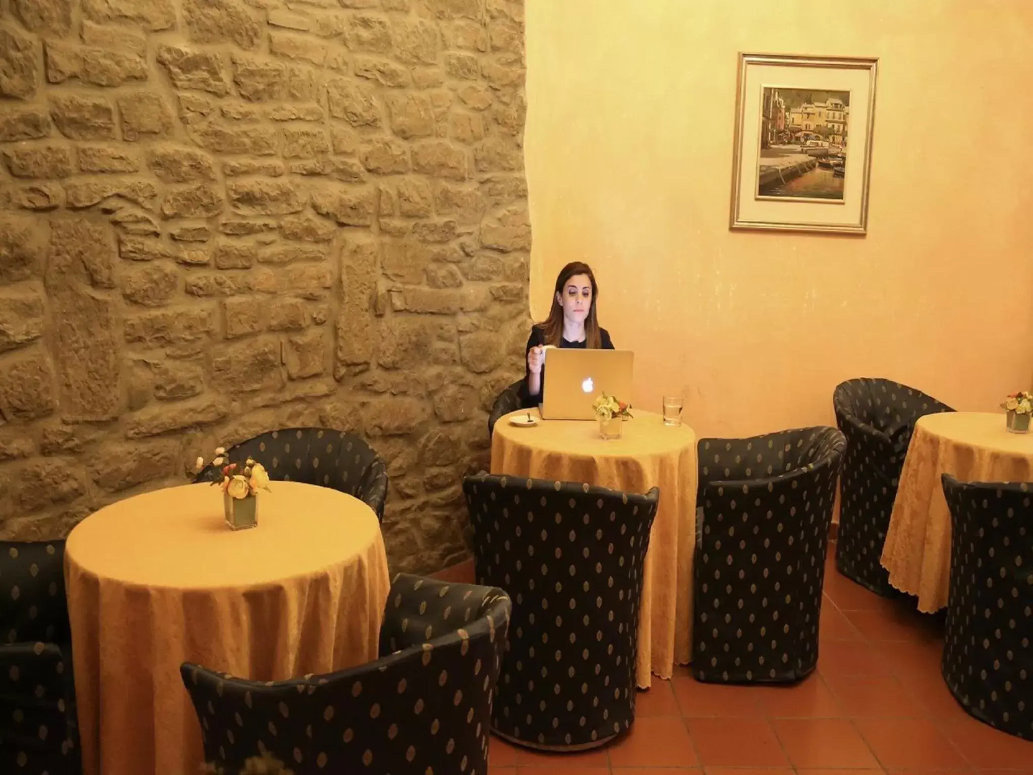 Communal lounge/ TV room, Restaurant/Places to Eat in Hotel Italia Cortona