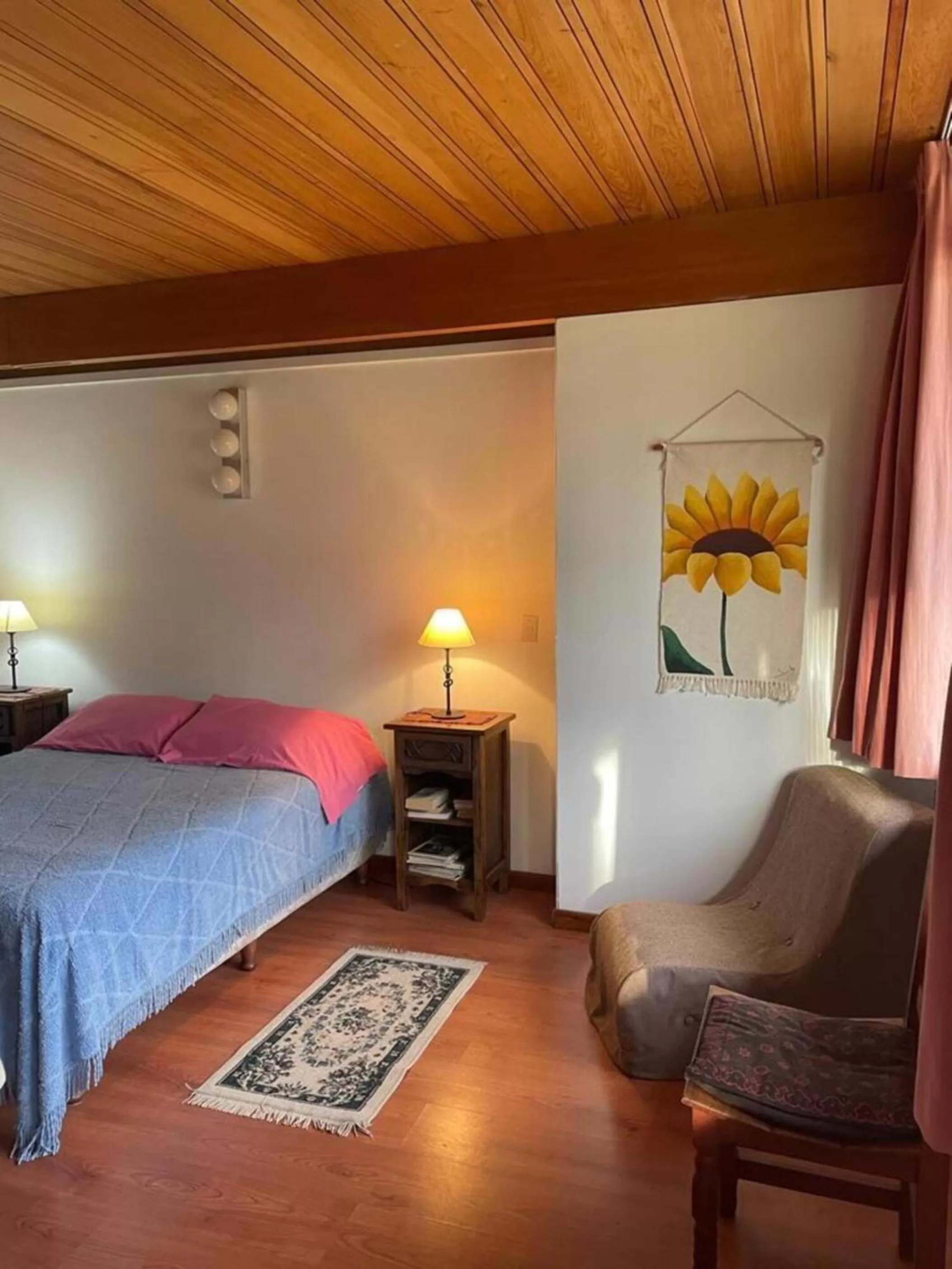 Bed in Hosteria La Chacra