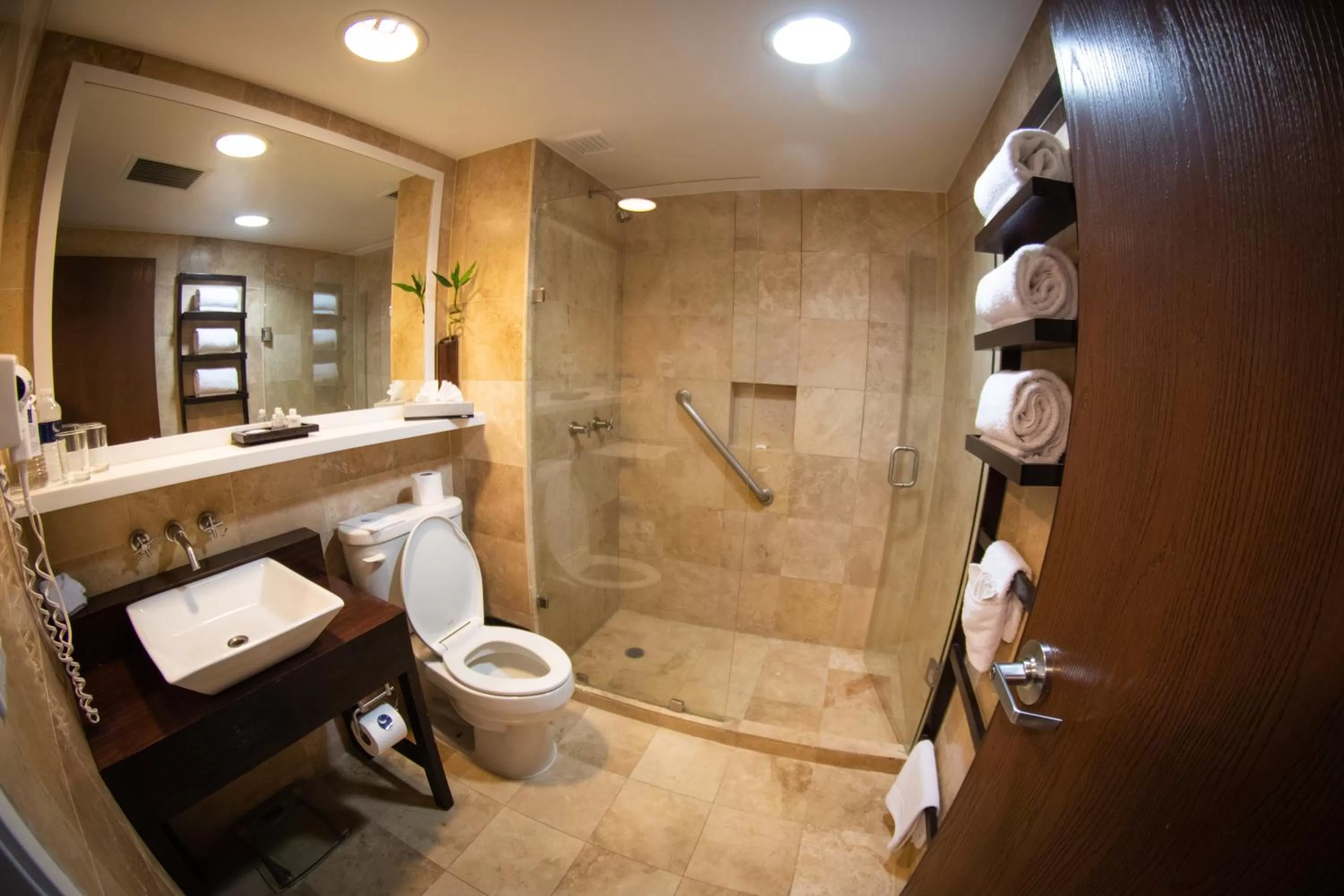 Toilet, Bathroom in Hotel Mesaluna Near American Consulate