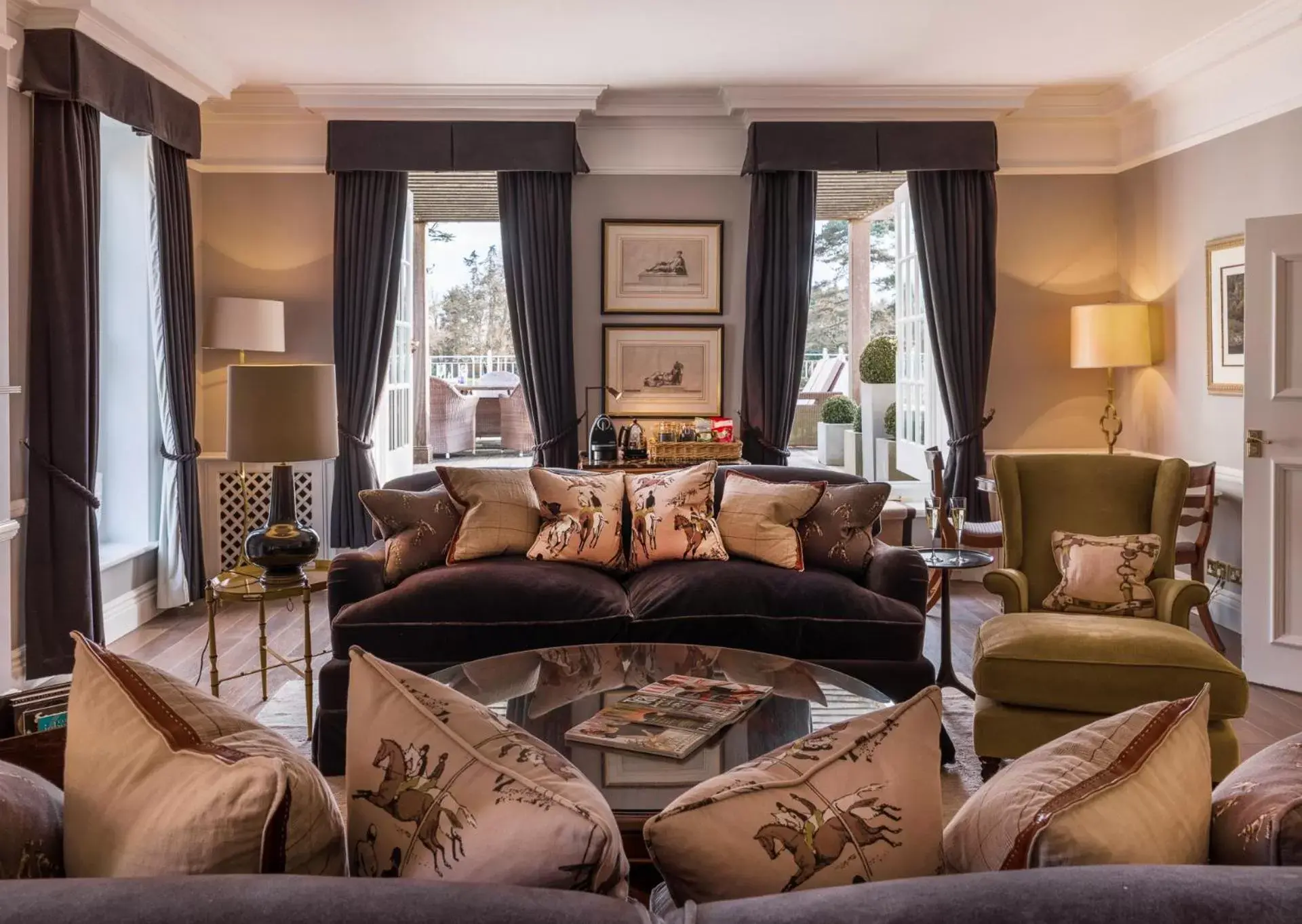 Bedroom, Seating Area in Chewton Glen Hotel - an Iconic Luxury Hotel