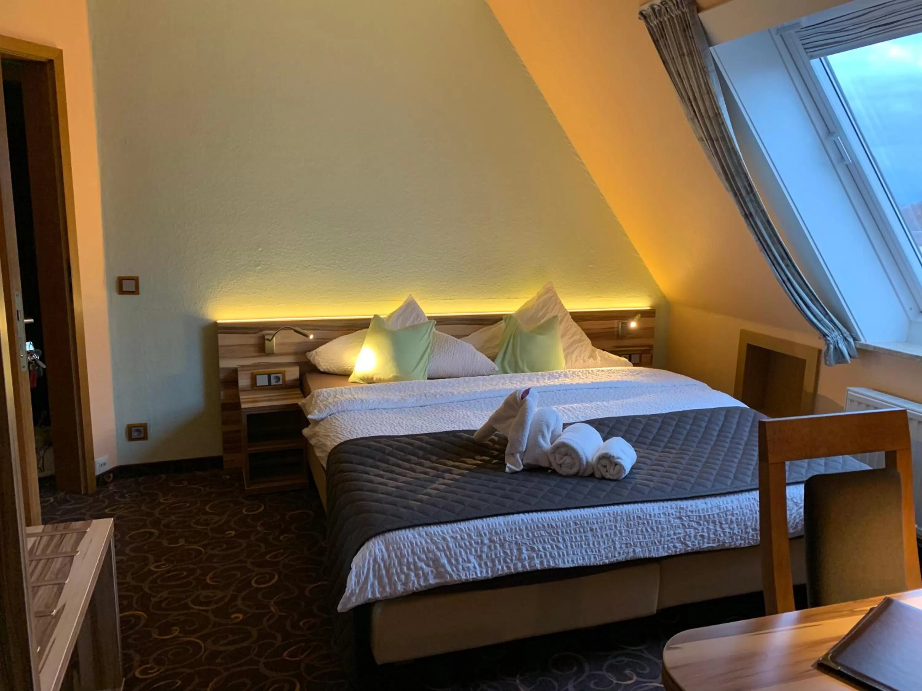 Bedroom, Bed in Hotel Seemeile