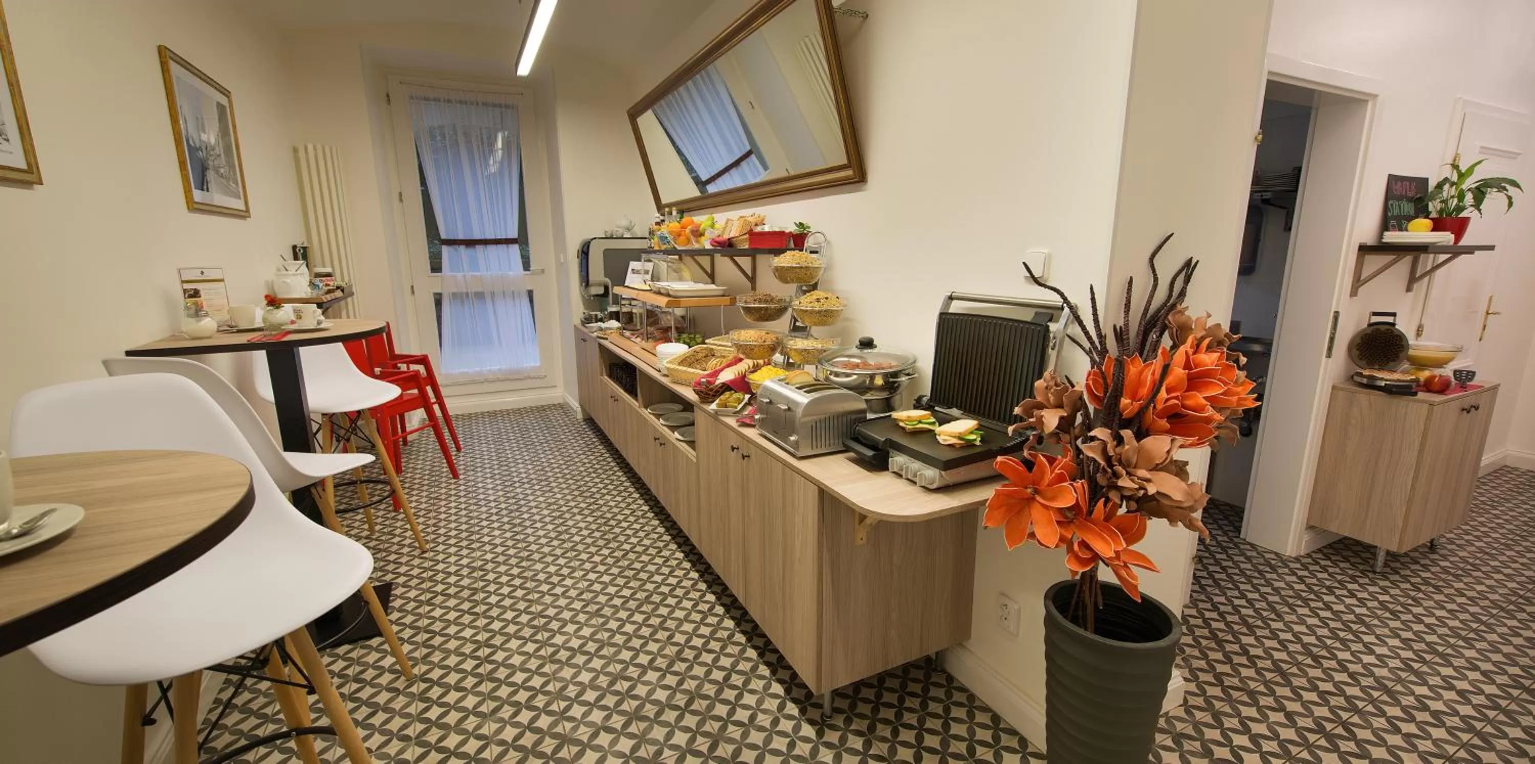 Buffet breakfast in Hotel Suite Home Prague