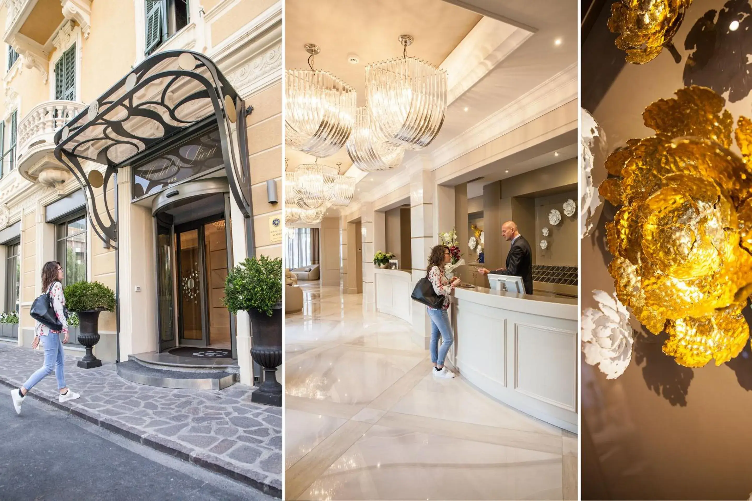 Facade/entrance, Guests in Hotel Dei Fiori Restaurant - Meeting & Spa