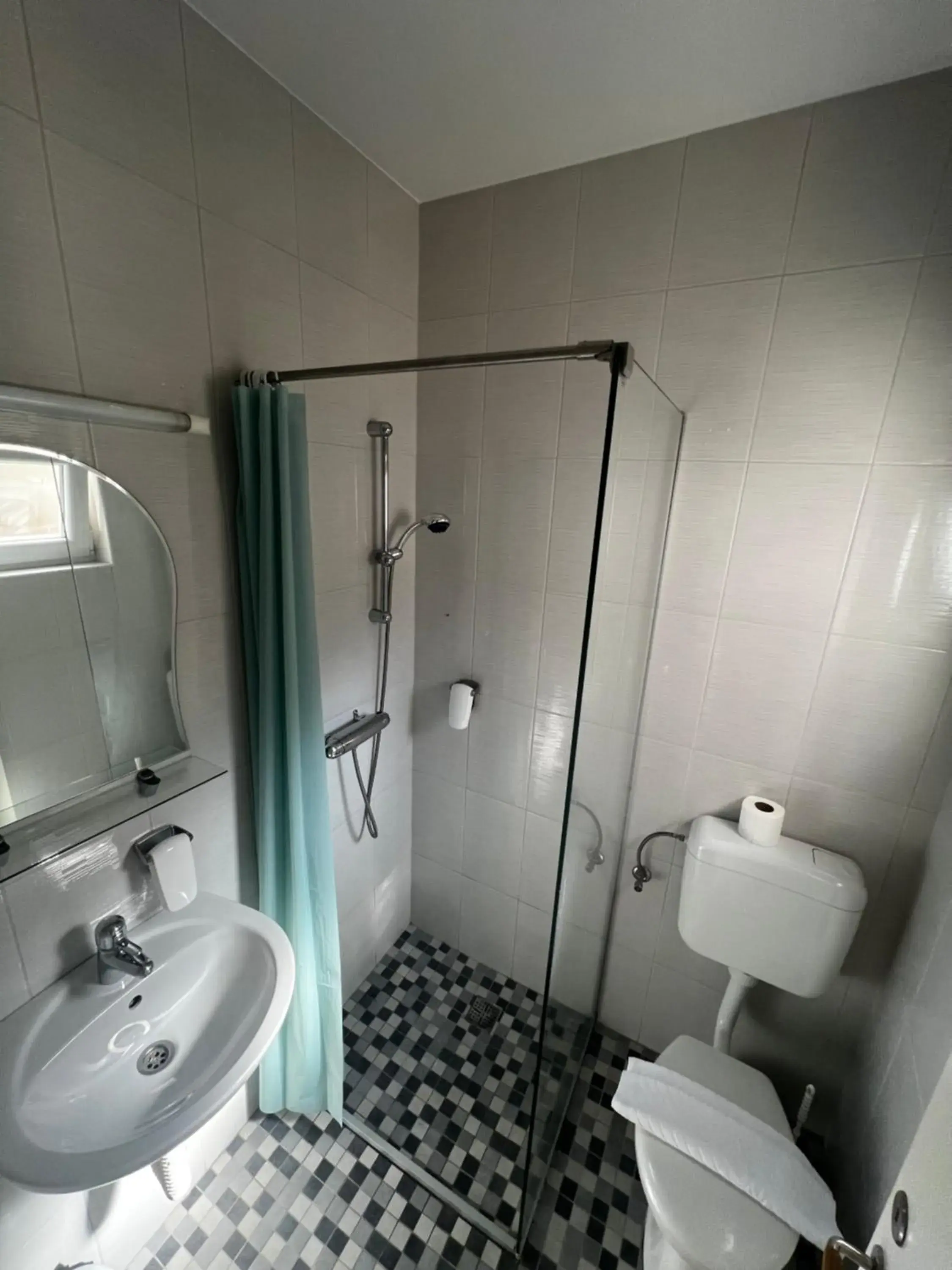 Shower, Bathroom in Motel Deny