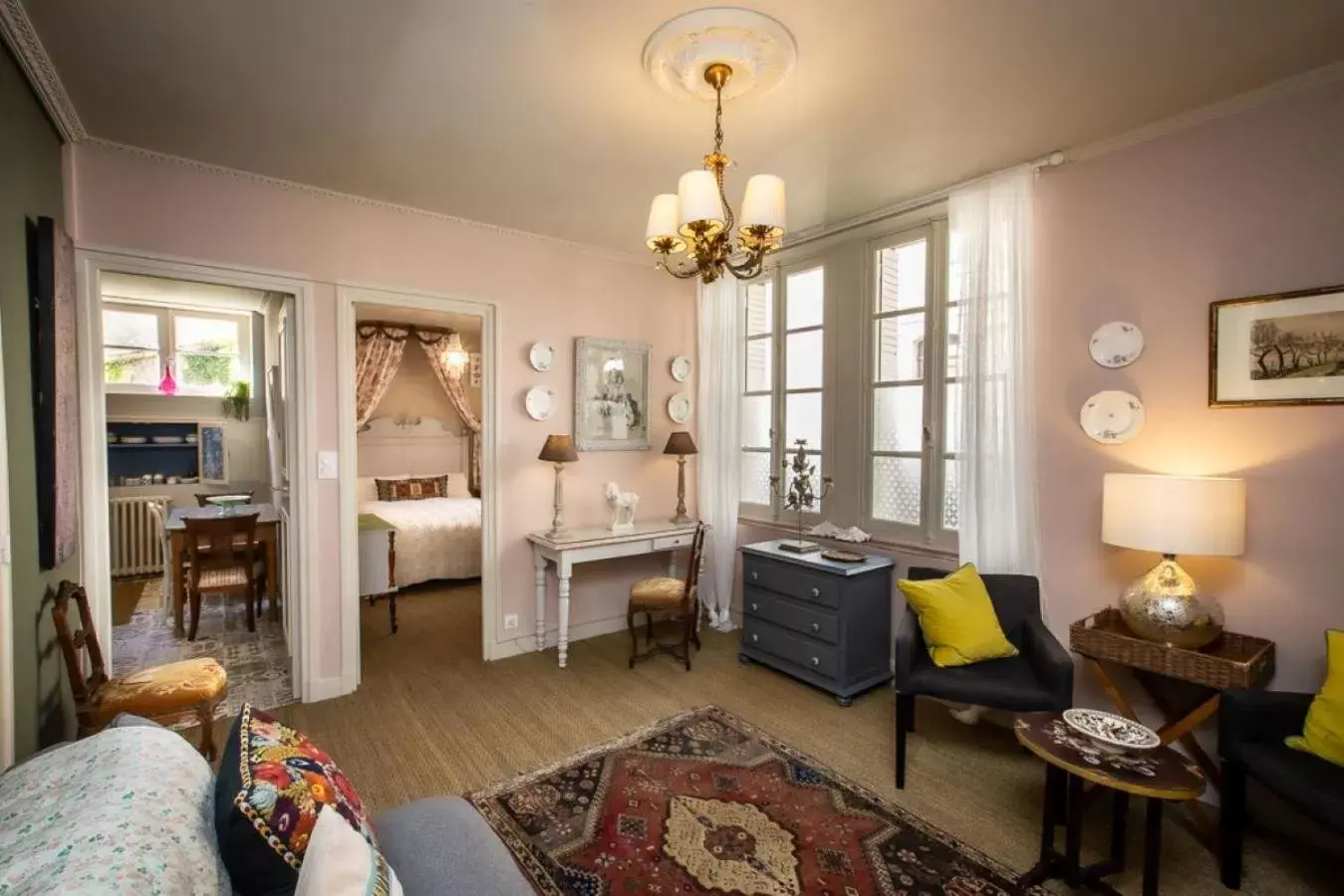 Living room, Seating Area in Carcassonne Bed and Breakfast du Palais