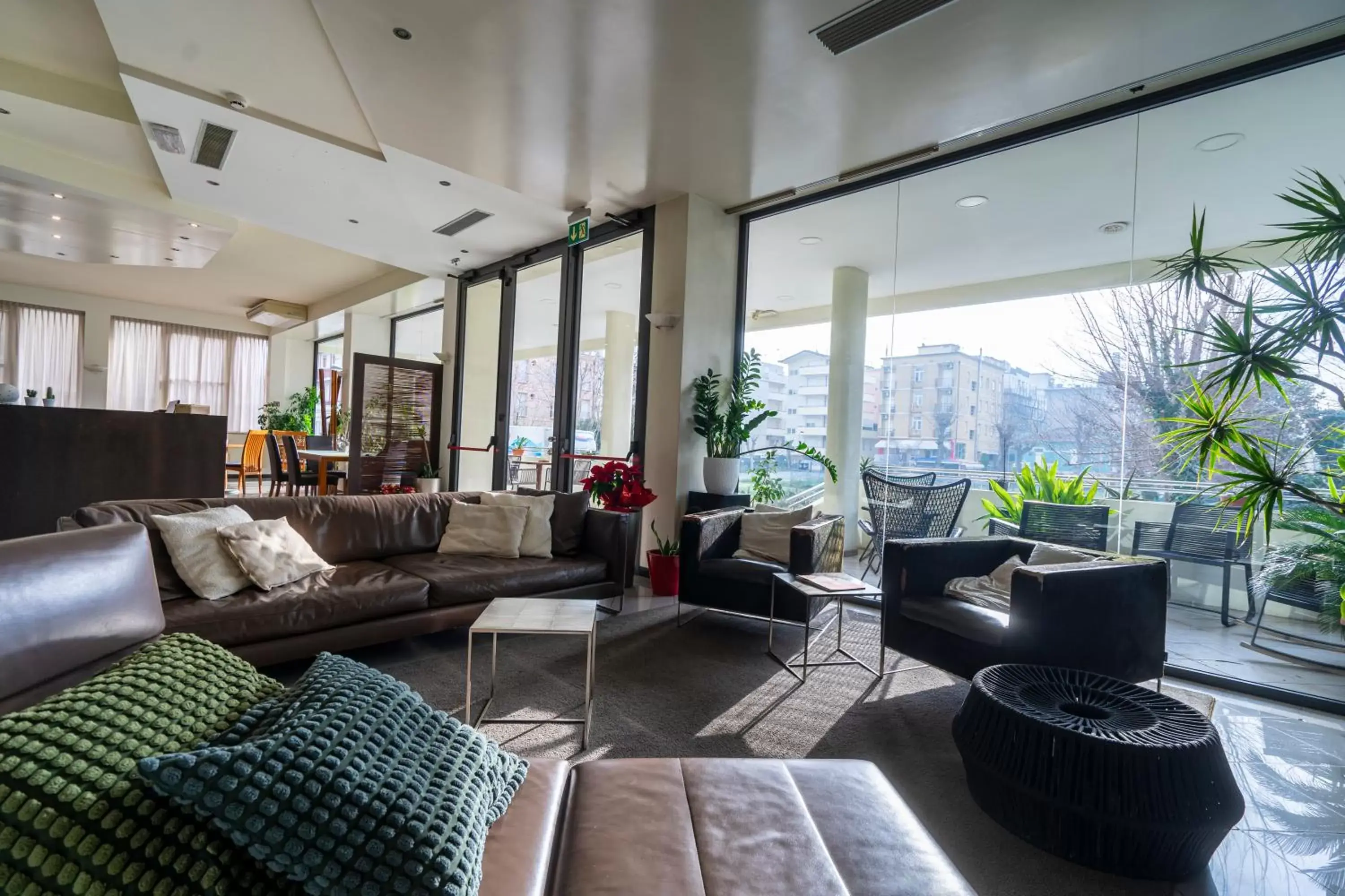 Communal lounge/ TV room, Lobby/Reception in Hotel Bianca Vela