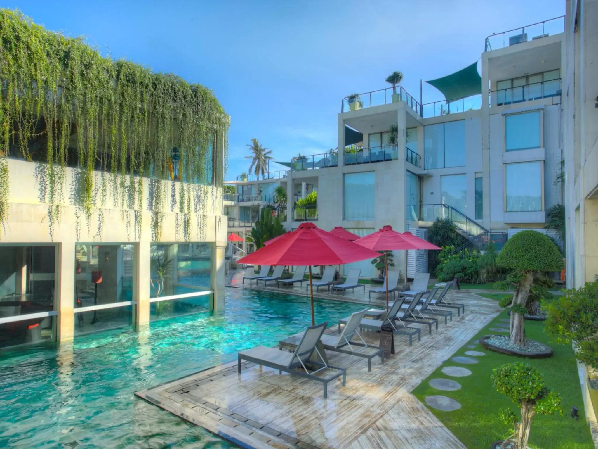 Property building, Swimming Pool in FuramaXclusive Ocean Beach Seminyak Bali