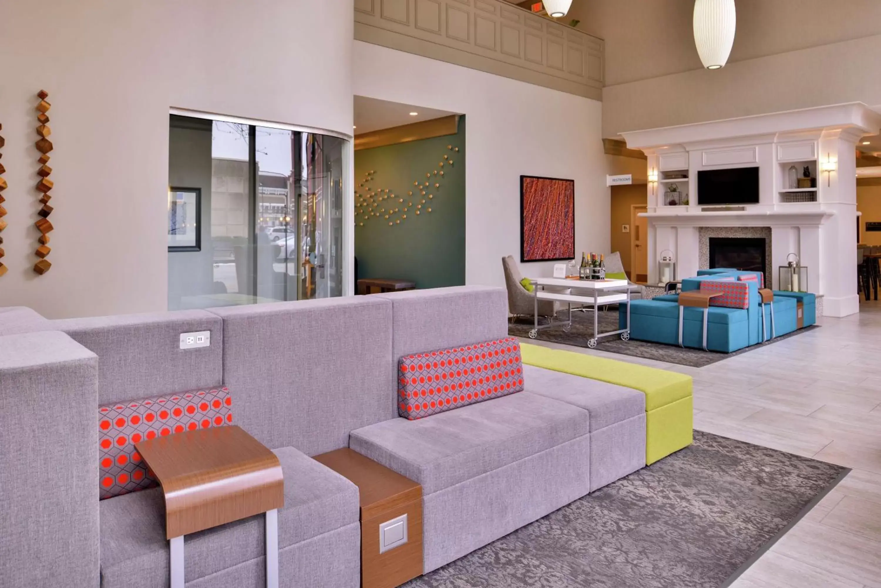 Lobby or reception, Seating Area in Hilton Garden Inn Terre Haute