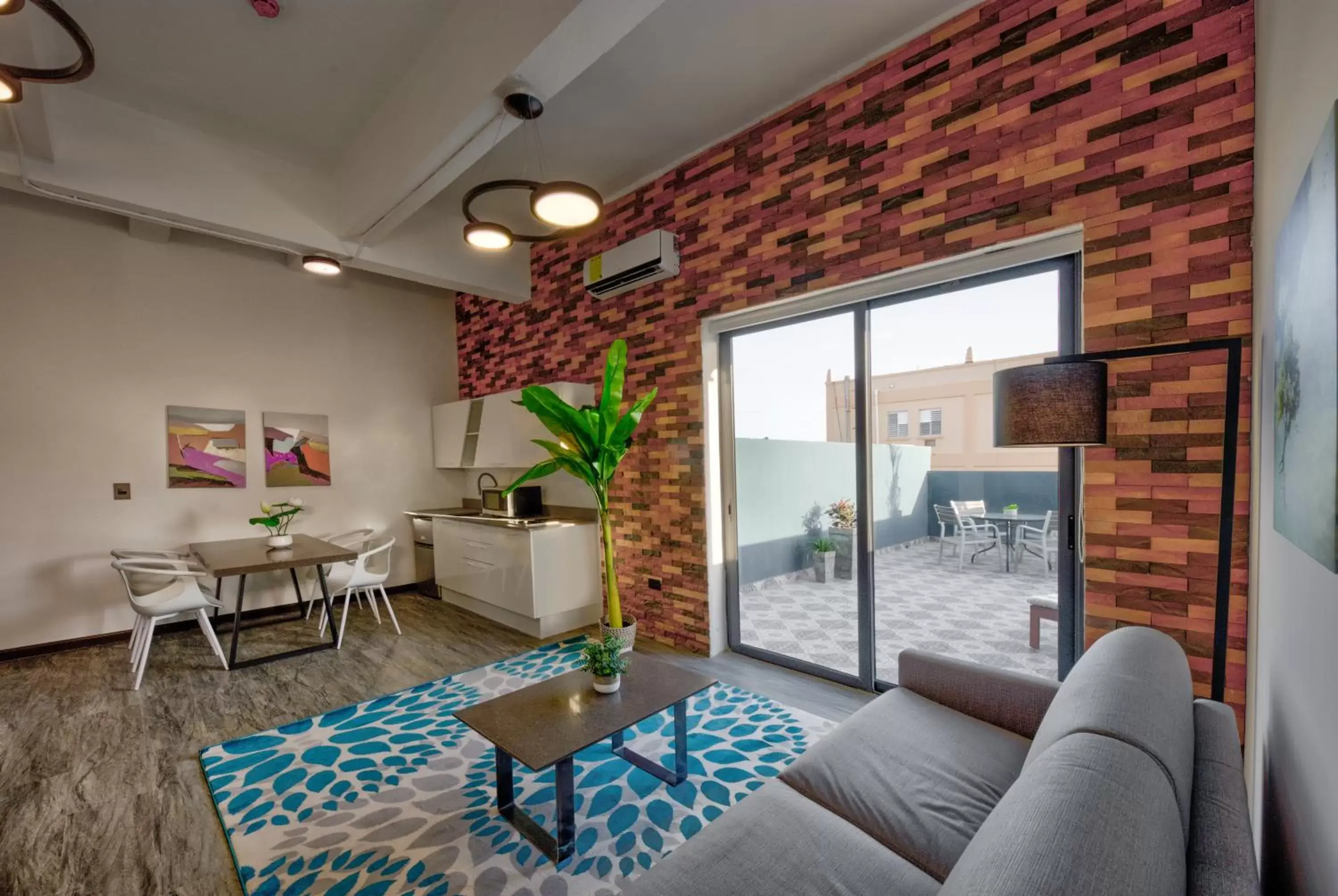 Kitchen or kitchenette, Seating Area in Puerto Valdes