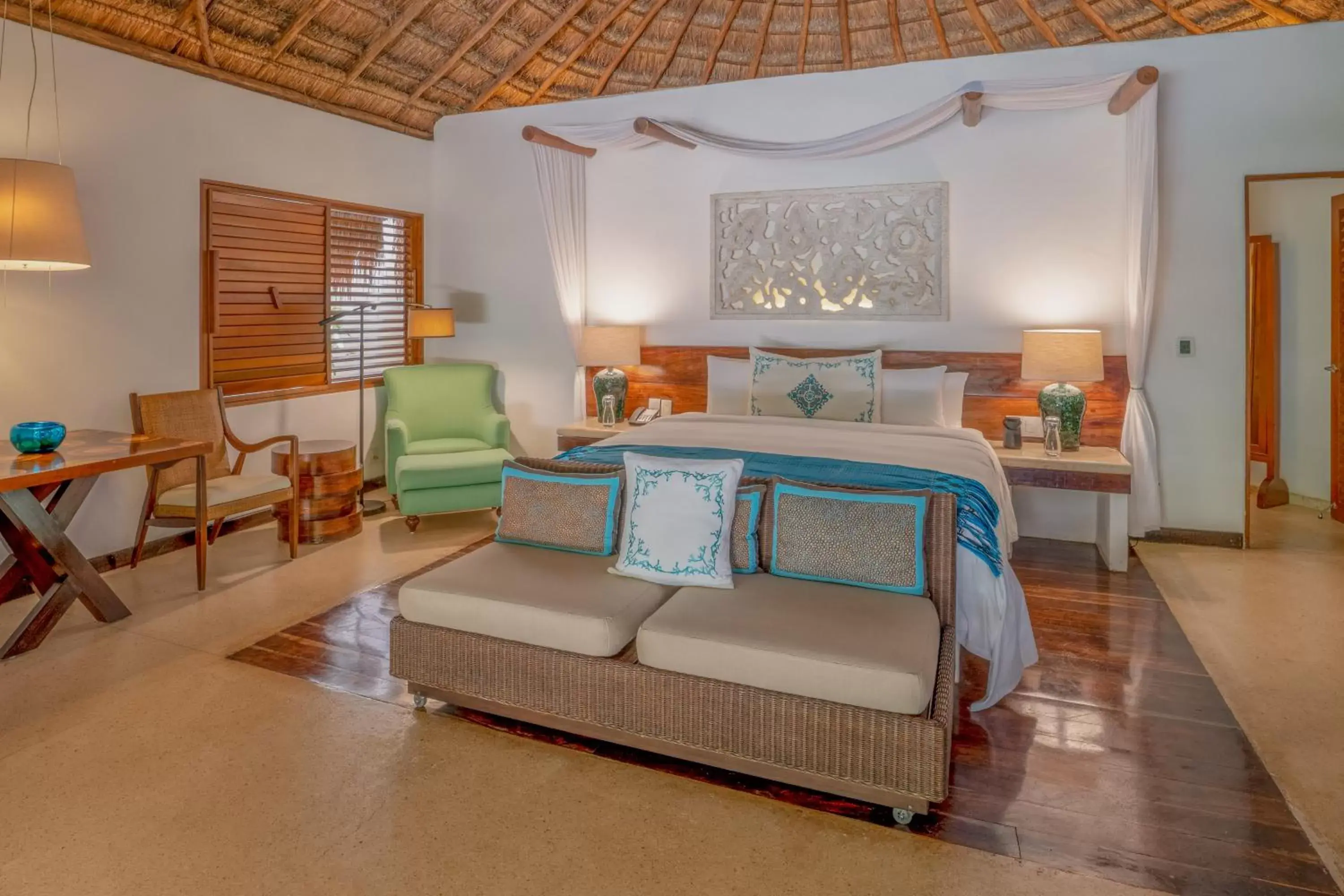 Bedroom, Bed in Viceroy Riviera Maya, a Luxury Villa Resort