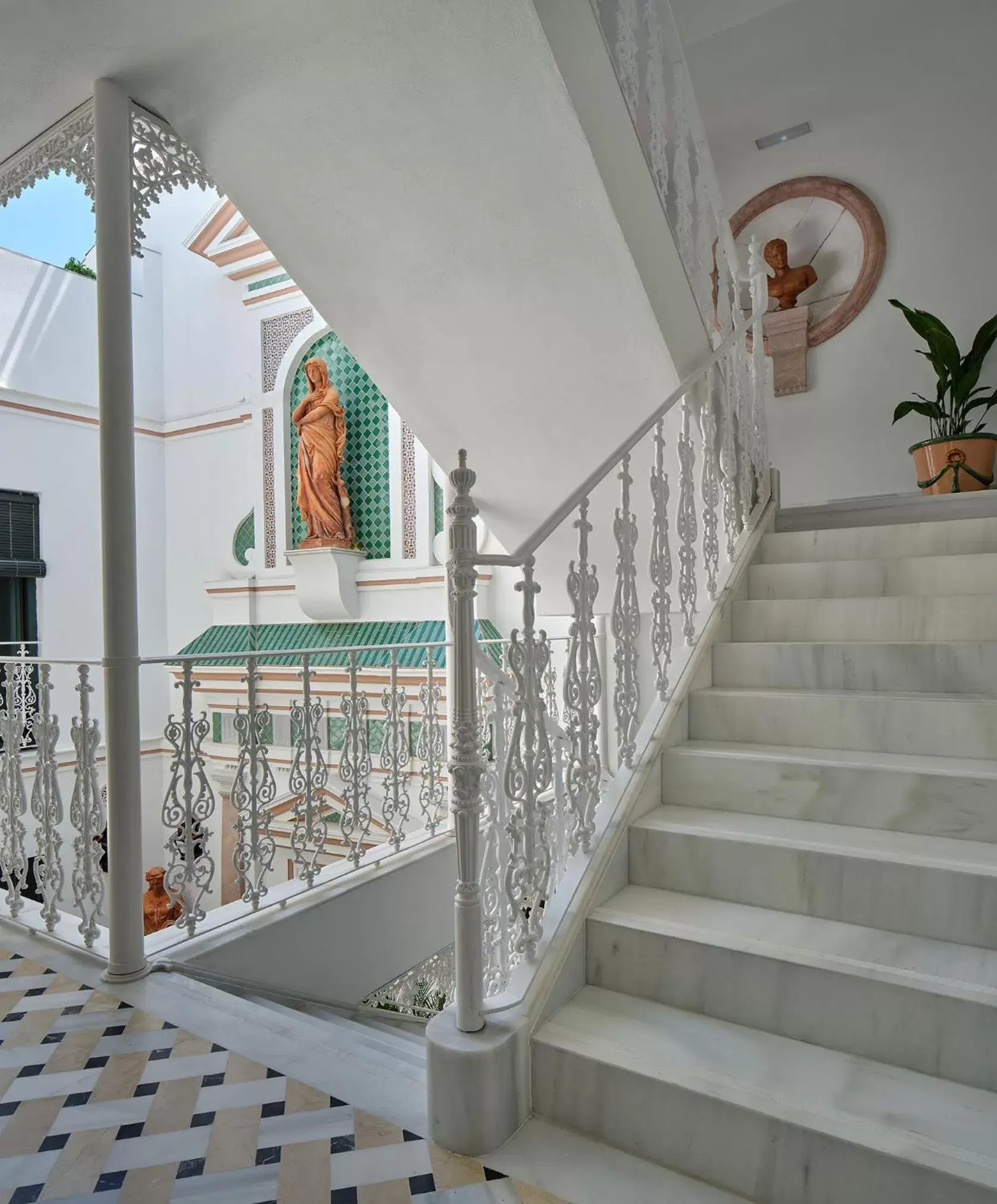 Inner courtyard view in Hotel Boutique Triana House