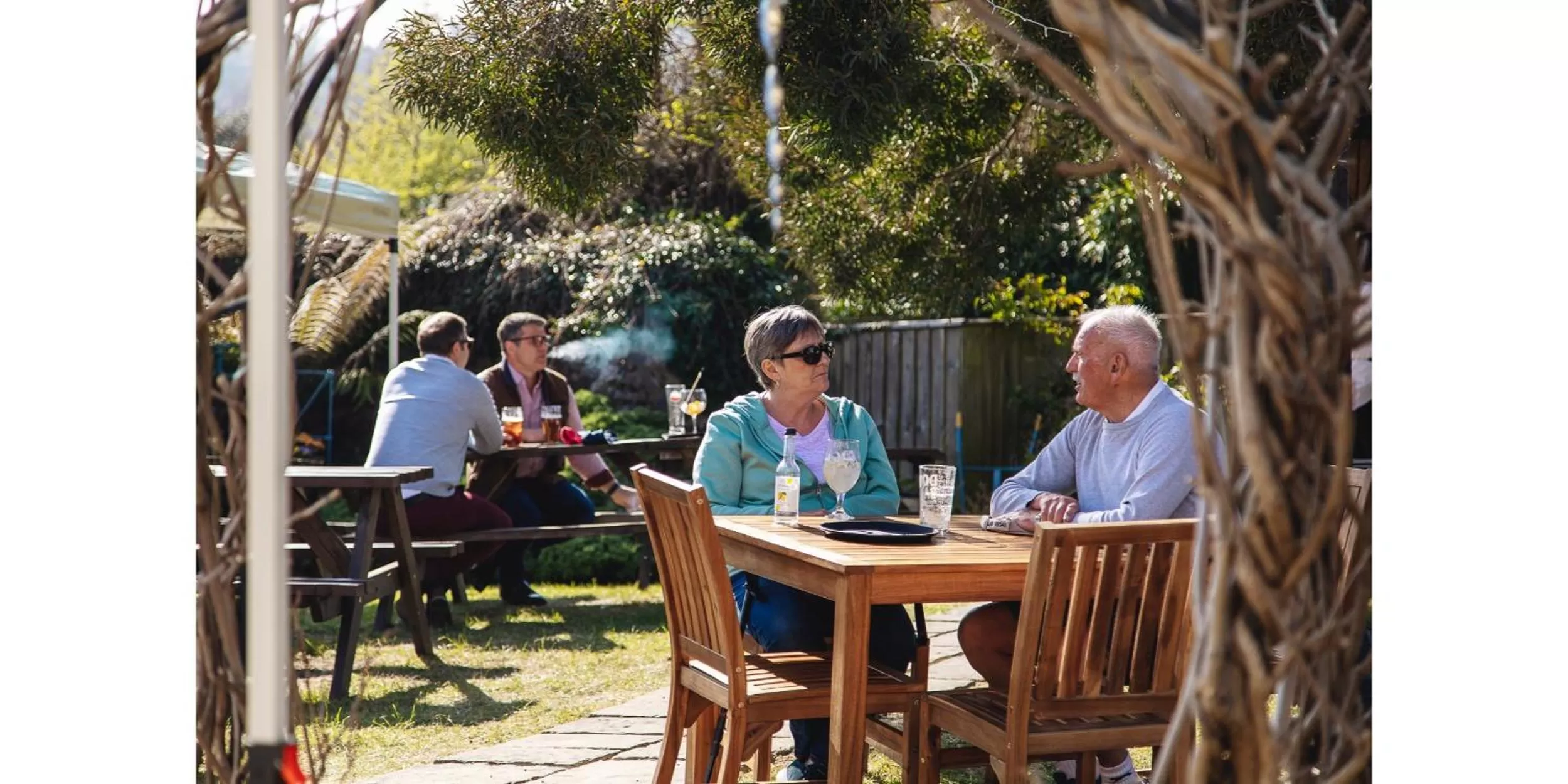 Garden in The Blue Ball Inn