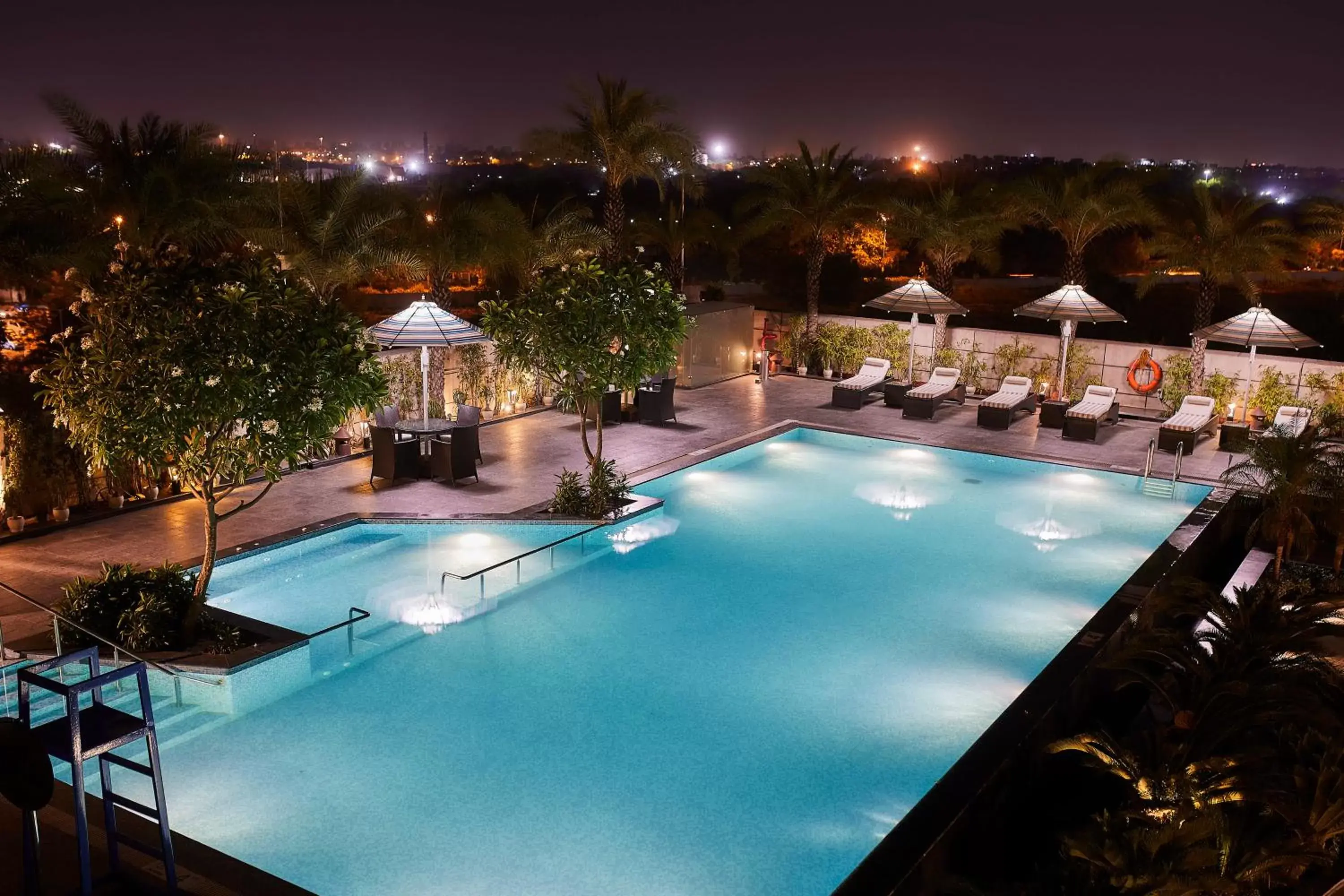 Pool View in Crowne Plaza New Delhi Rohini, an IHG Hotel