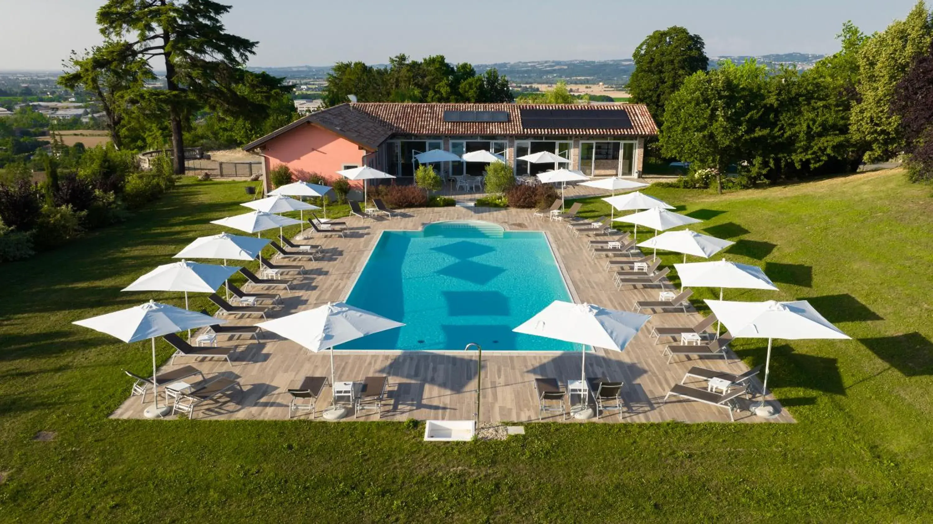 Pool View in Relais Villa Pomela