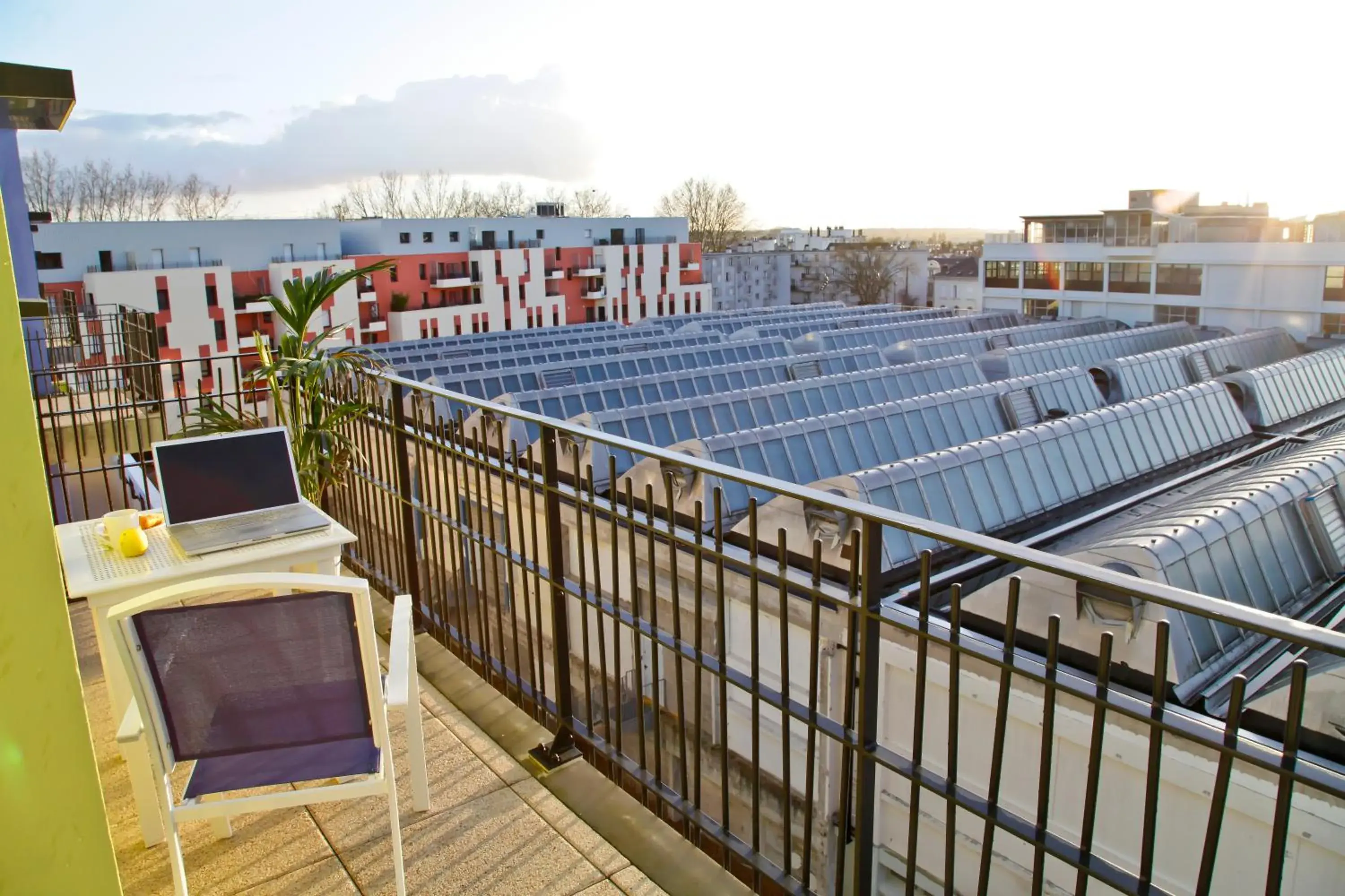 Balcony/Terrace, Pool View in Apparthotel Odalys Tours