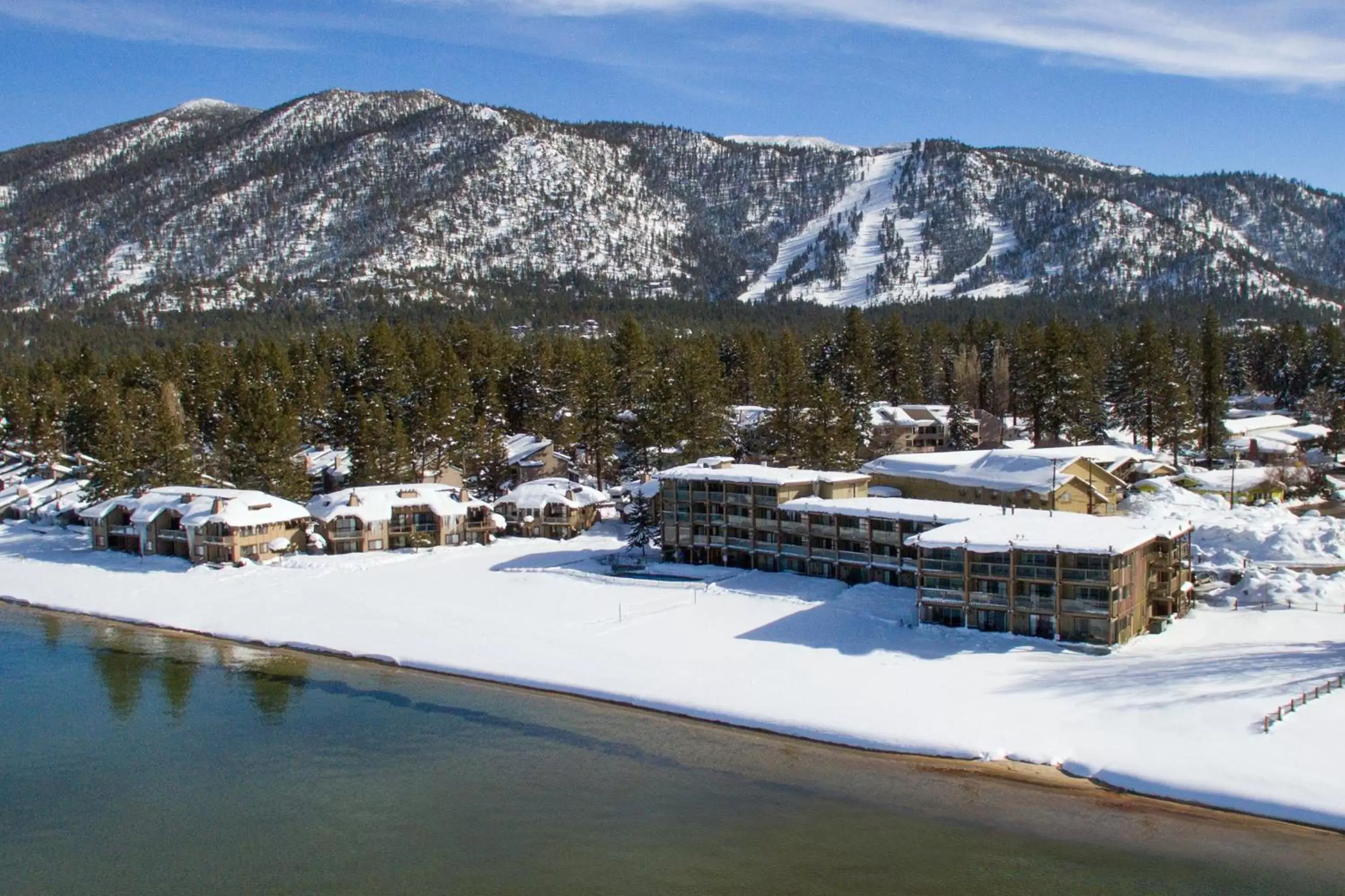 Bird's eye view, Winter in Tahoe Lakeshore Lodge & Spa