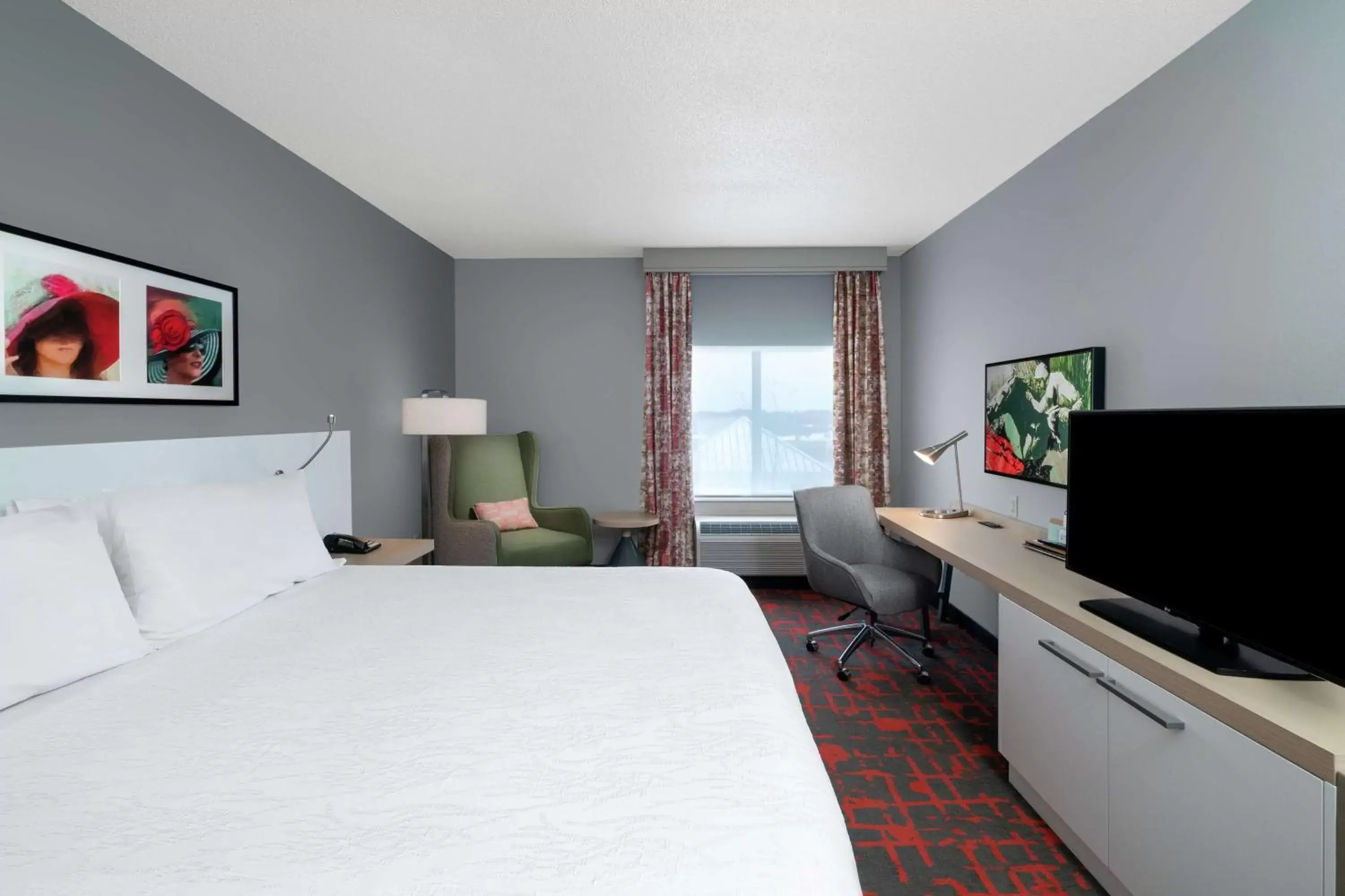 Bed, TV/Entertainment Center in Hilton Garden Inn Louisville East