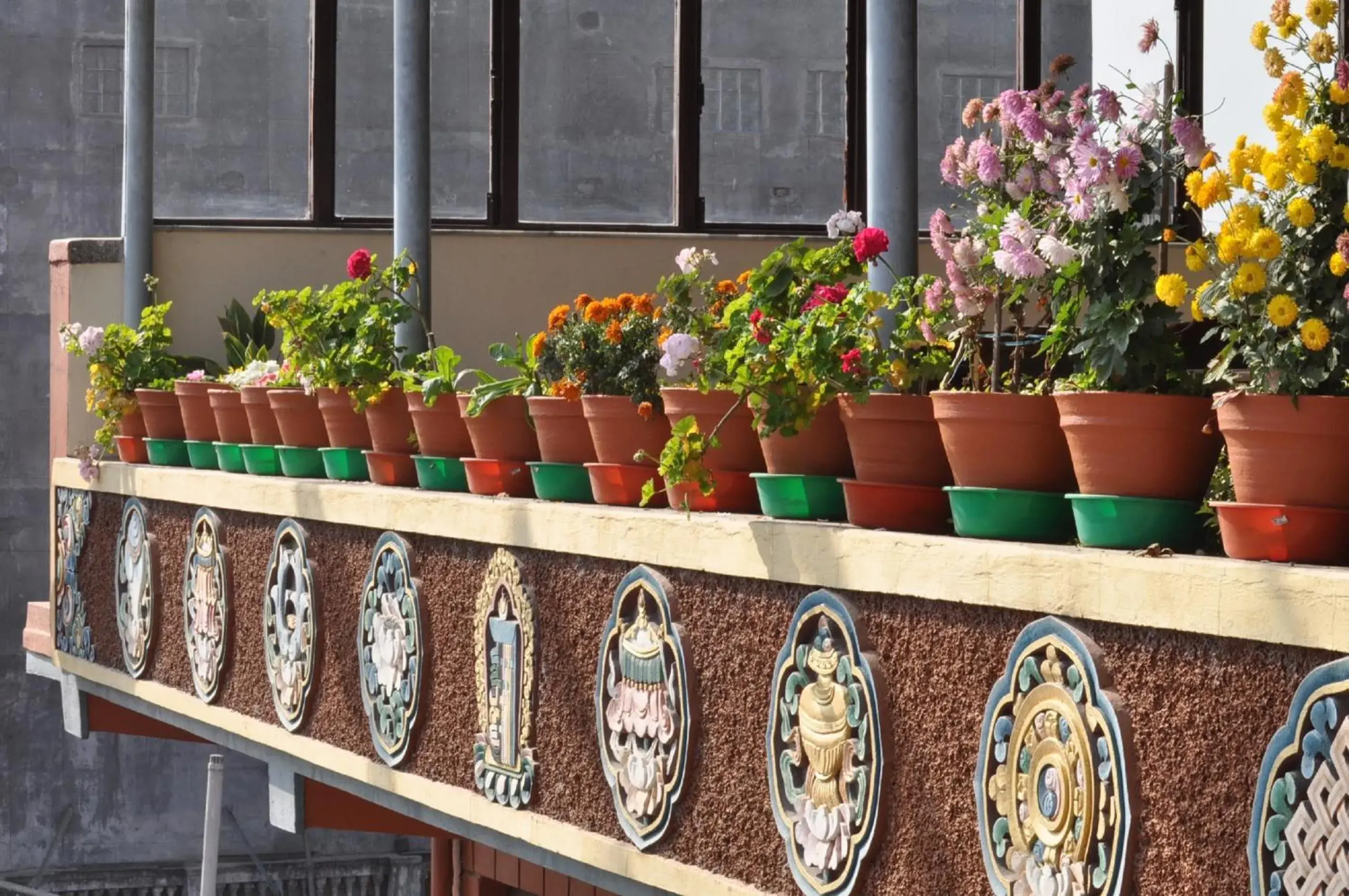 Decorative detail in Tibet Guest House