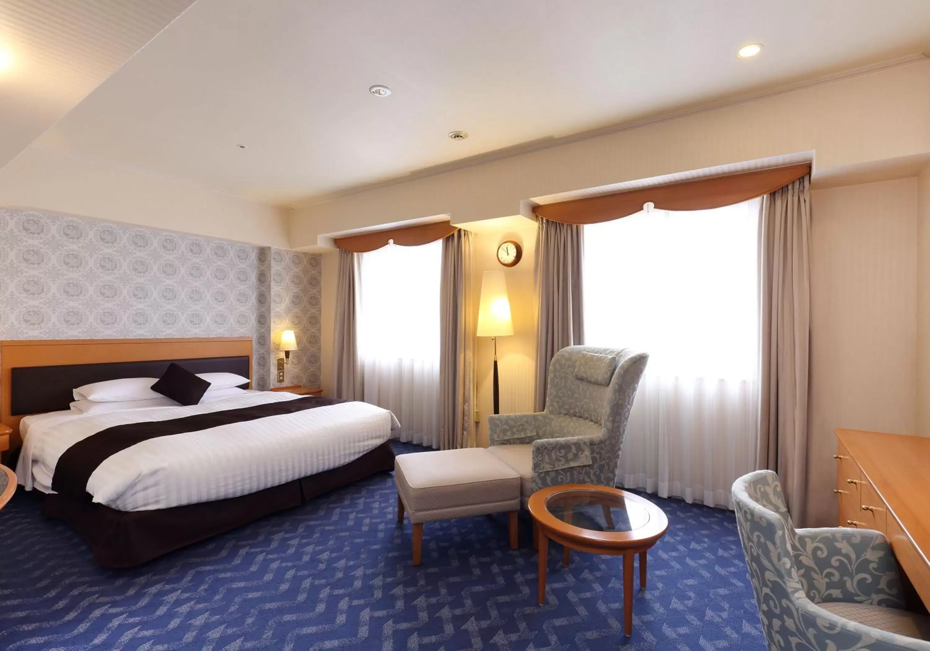 Bed in Nishitetsu Grand Hotel