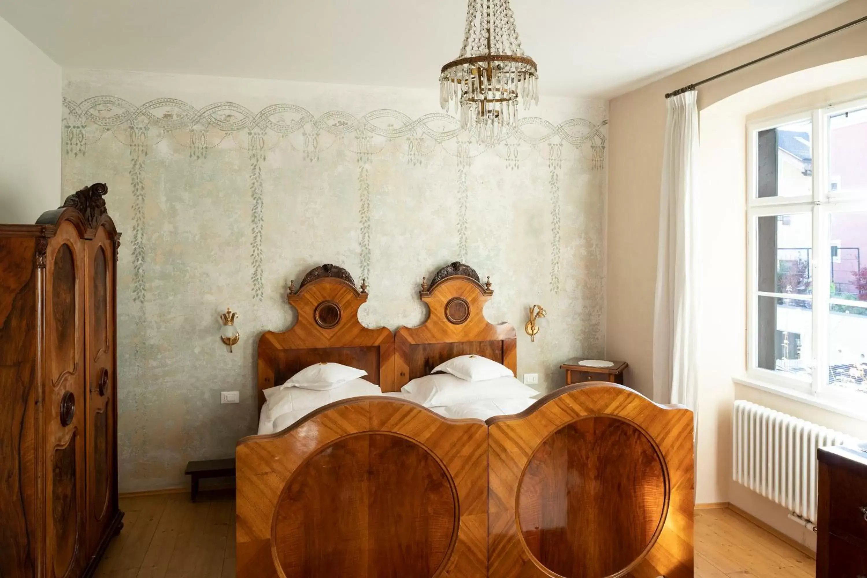 Bed in Villa Bergmann Suites Meran