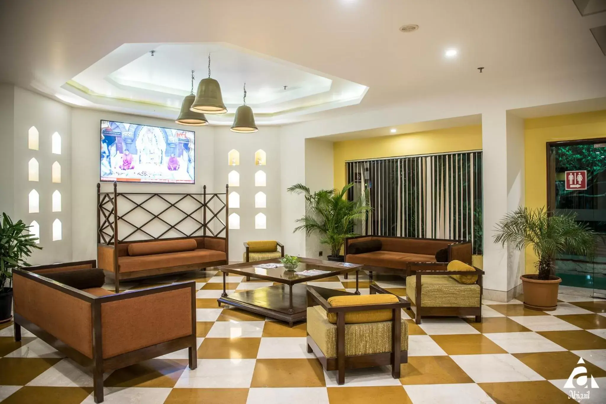 Seating area, Lobby/Reception in Hotel Abigail Goradia's