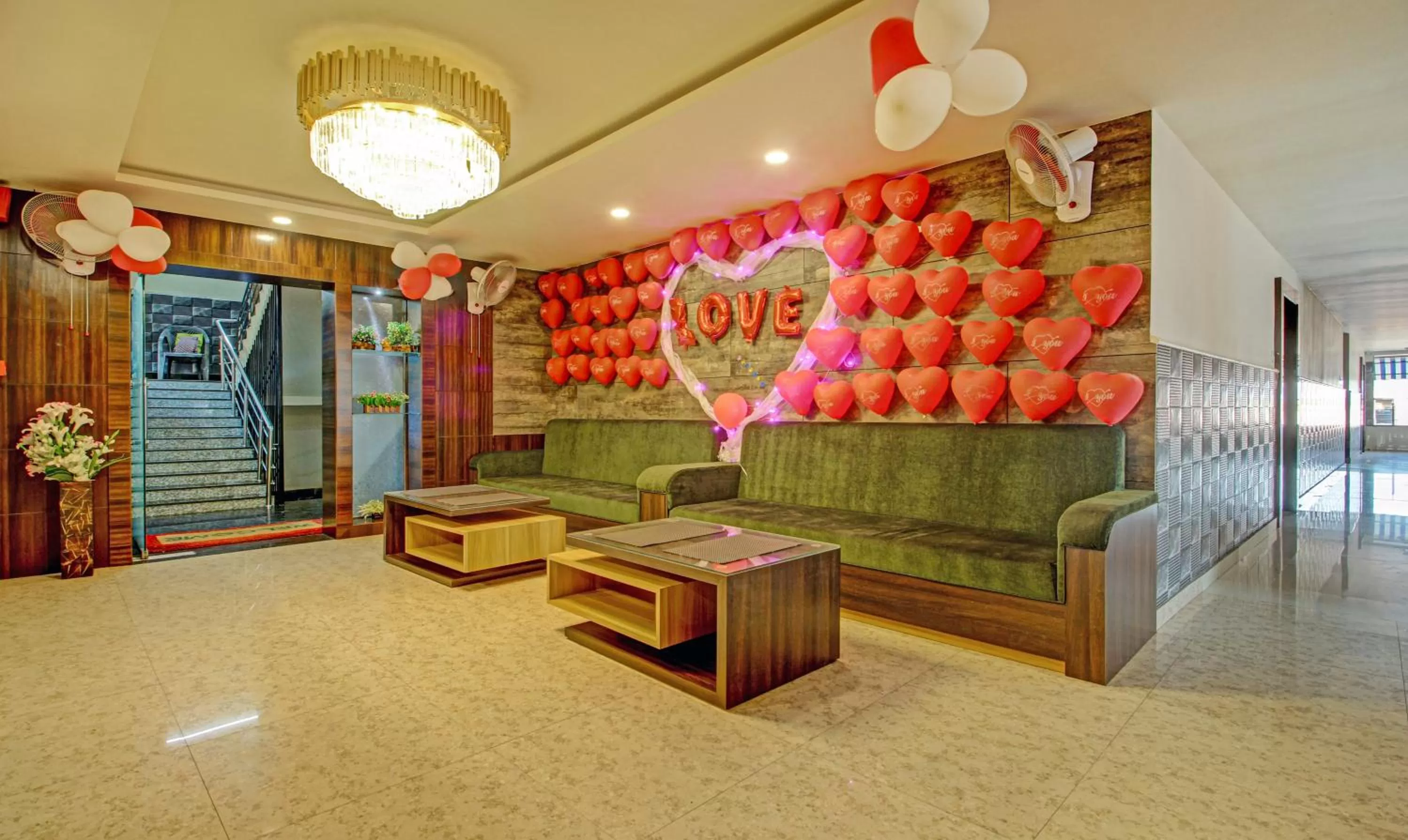 Seating area in Treebo Golden Heights