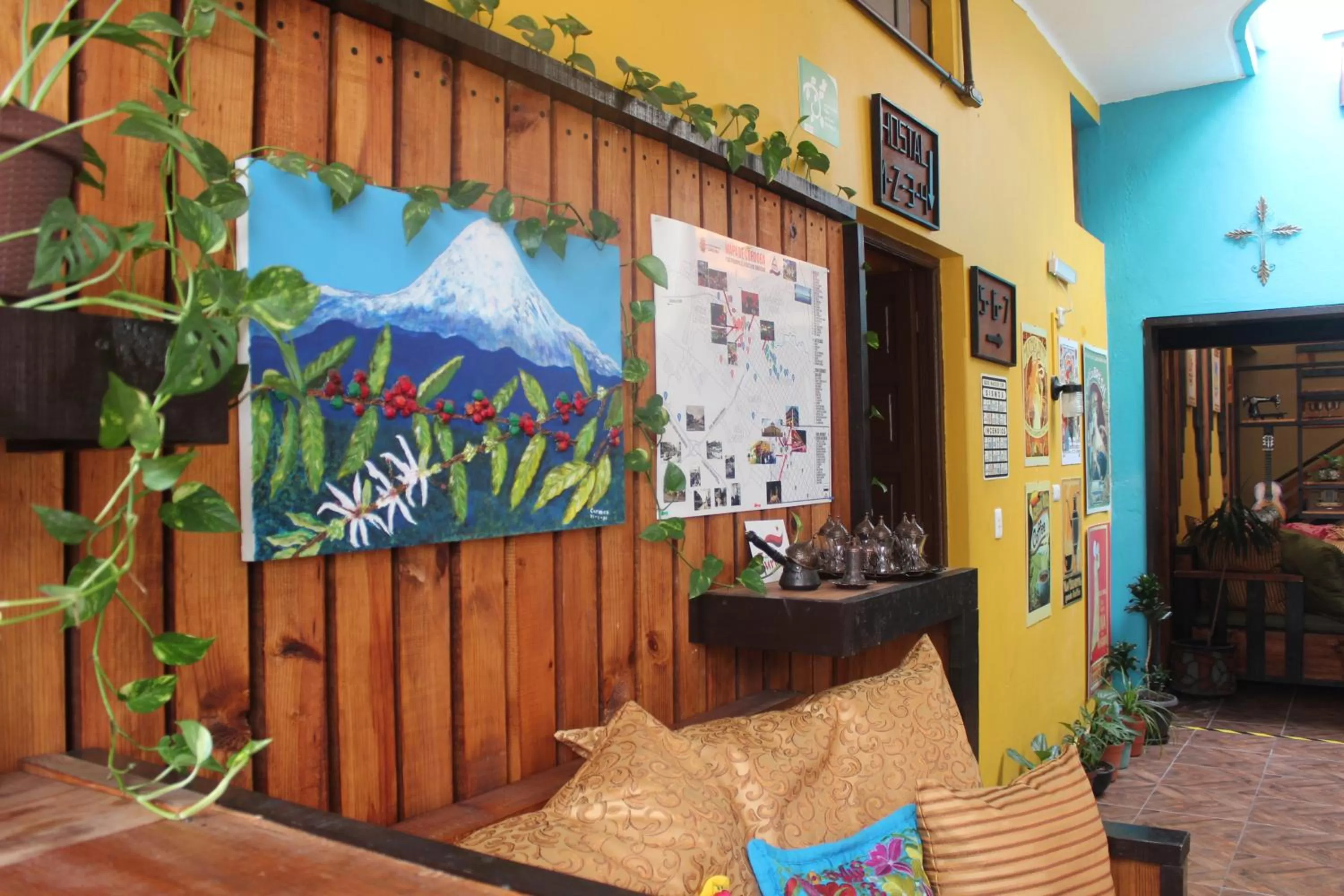 Lobby or reception in Casa Bonita Hotel y Hostal