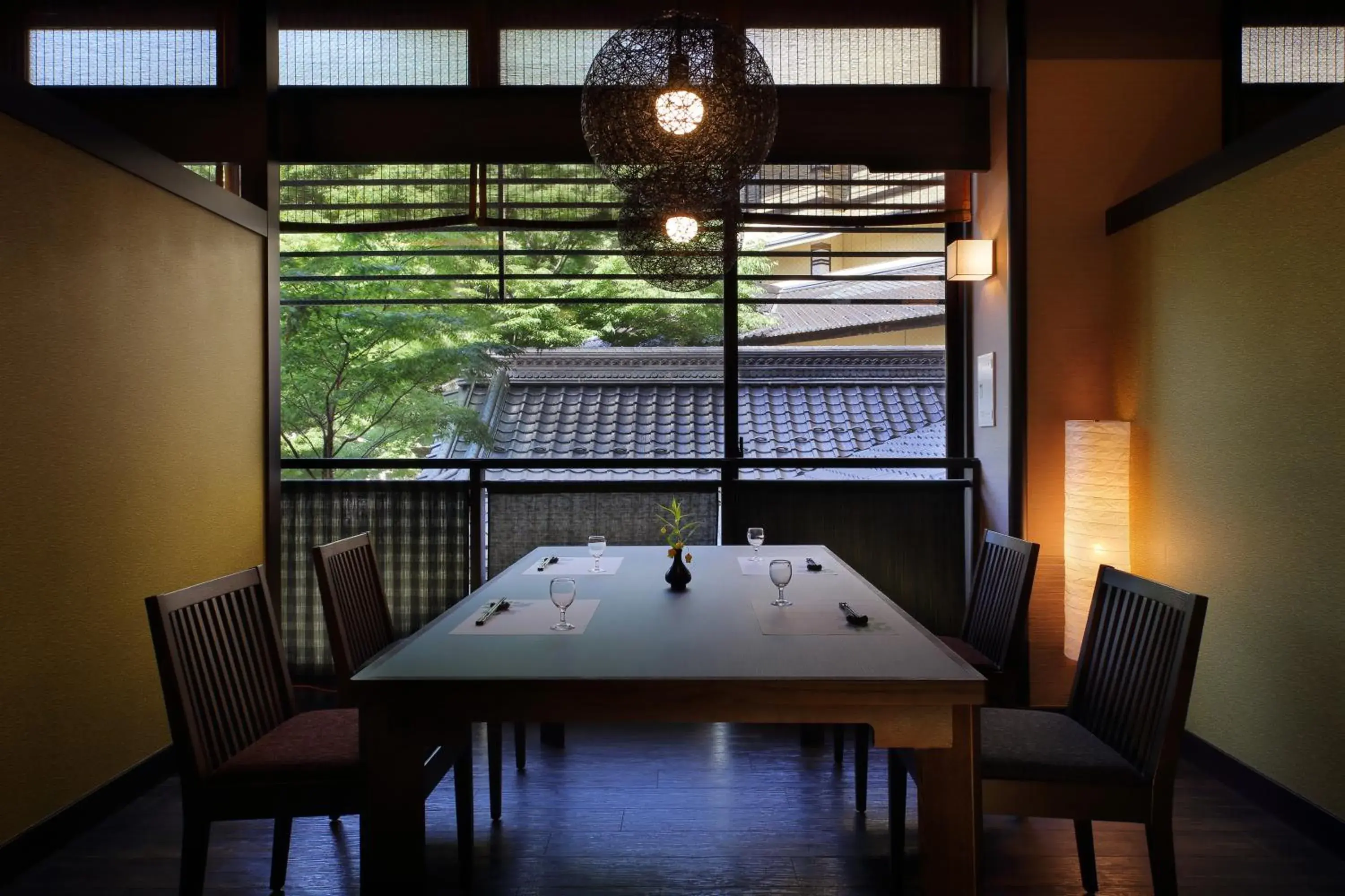 Dining area in Ryokan Tachibanaya