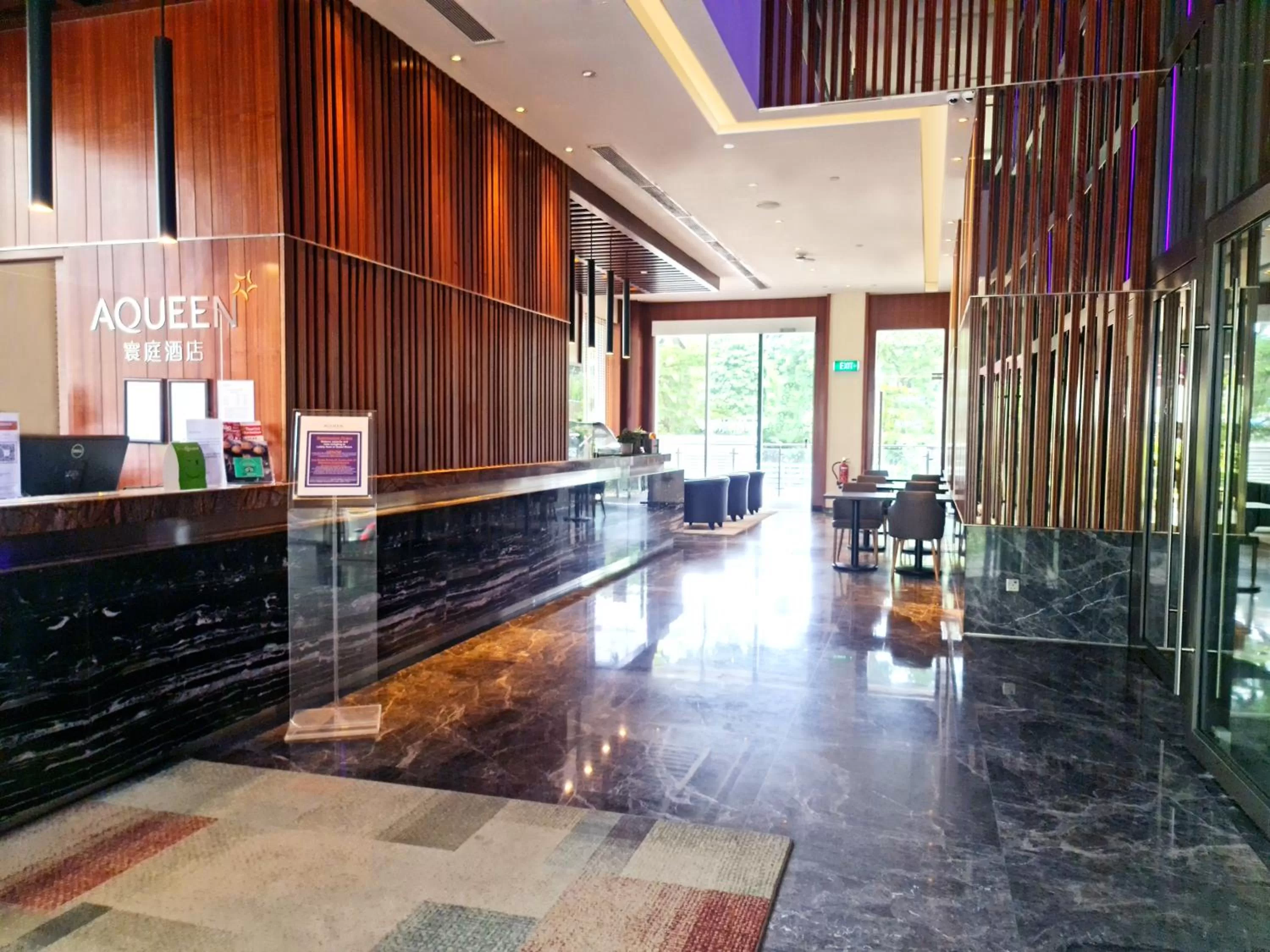 Lobby or reception in Aqueen Hotel Paya Lebar