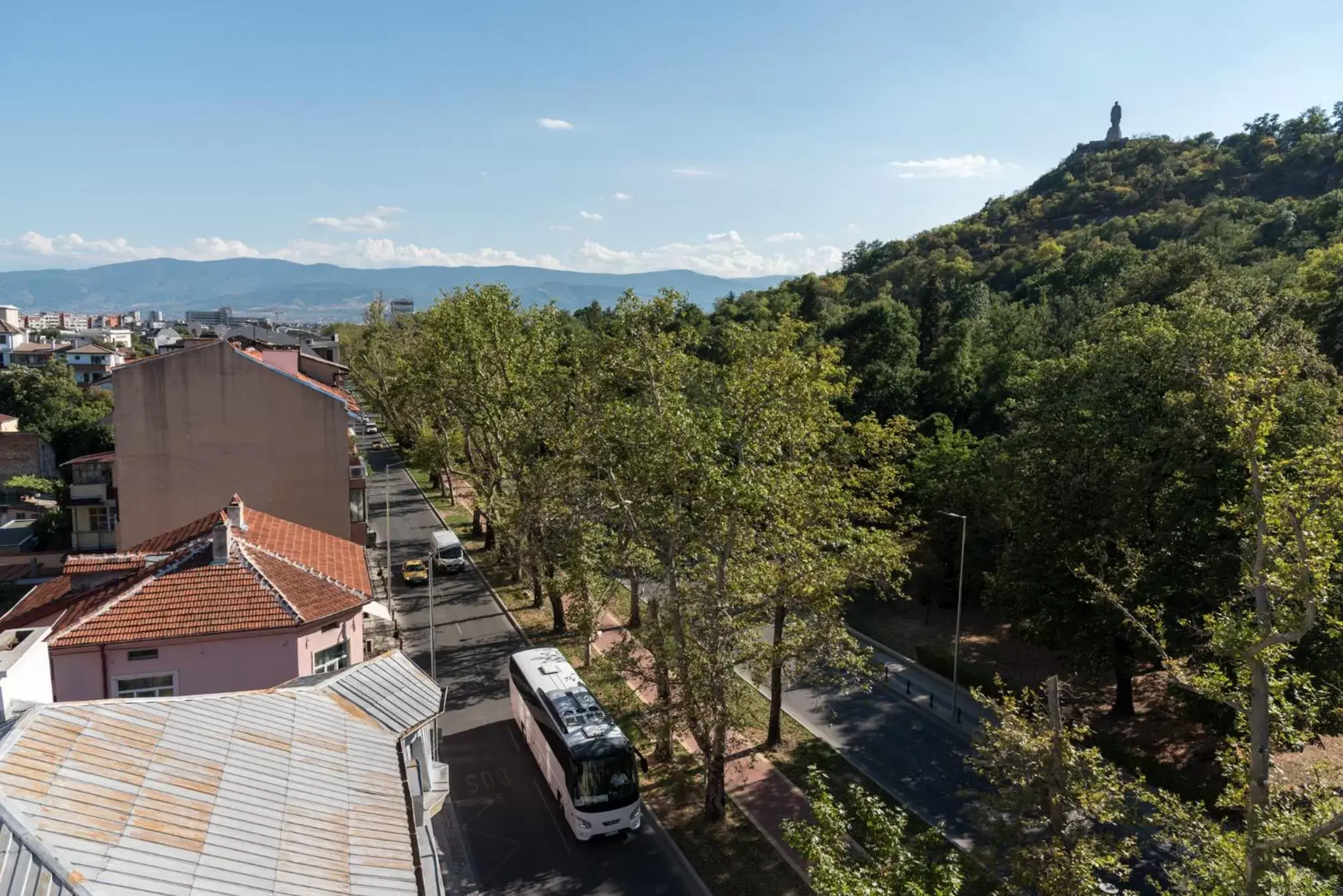 Balcony/Terrace, Bird's-eye View in Noviz Hotel