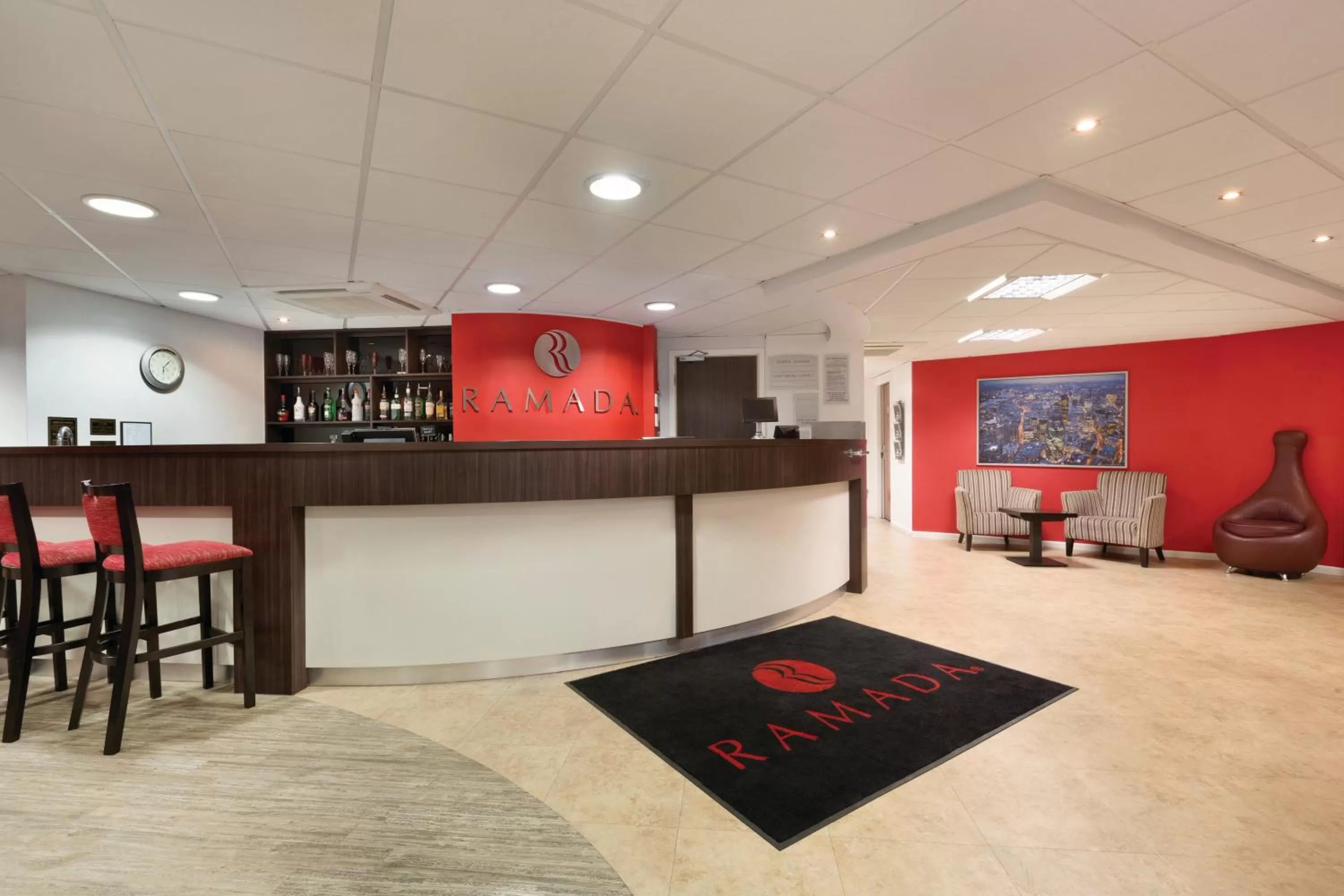 Lobby or reception in Ramada London Stansted Airport