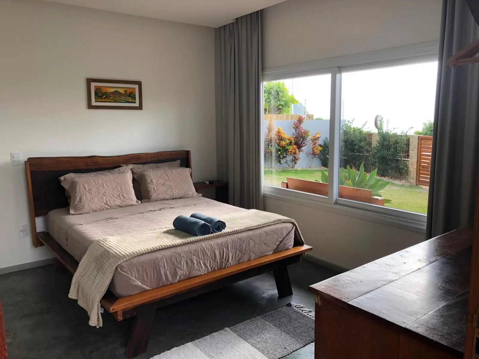 Bed in Pousada Casa Albatross