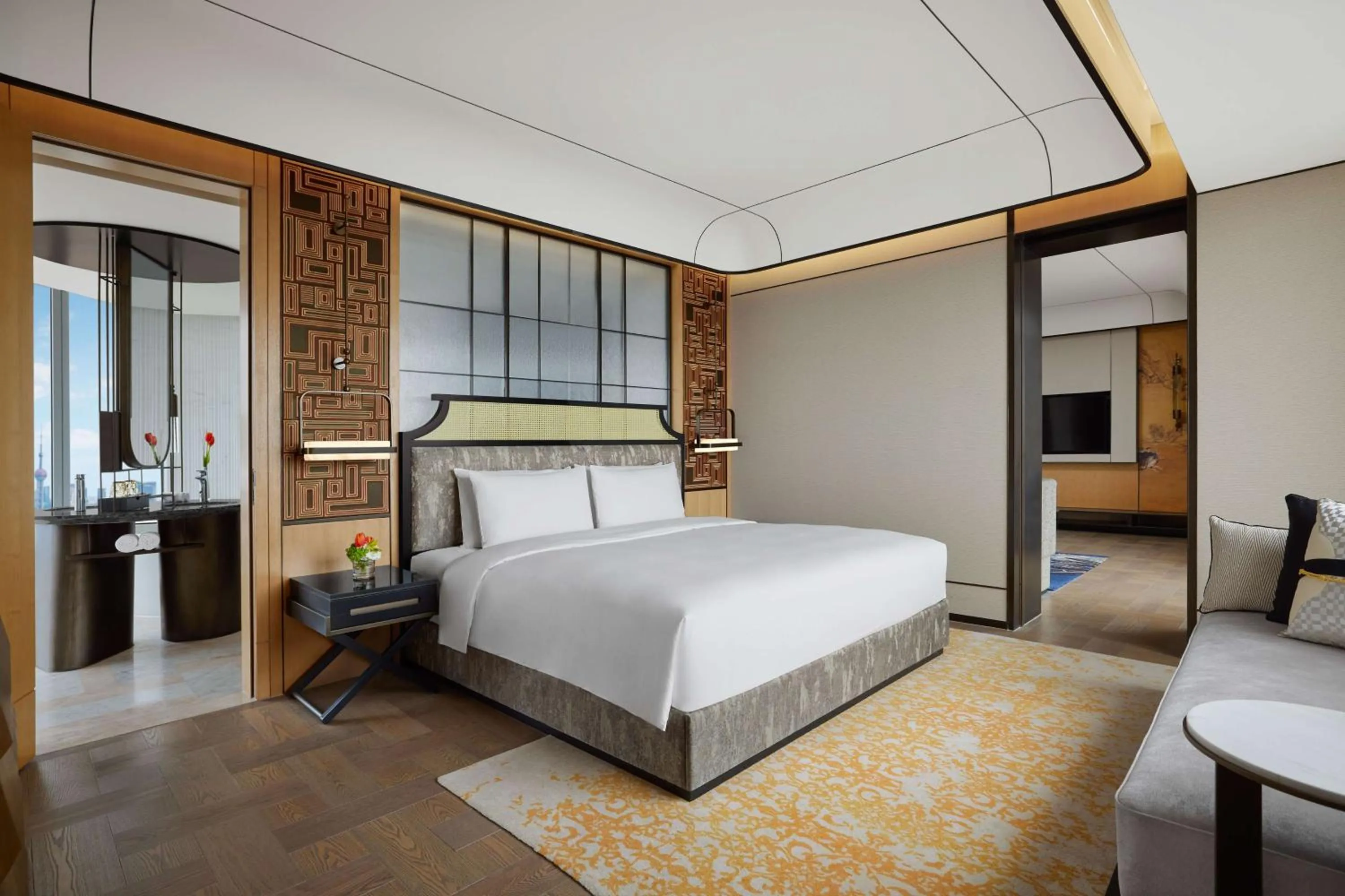 Bed in Conrad Shanghai