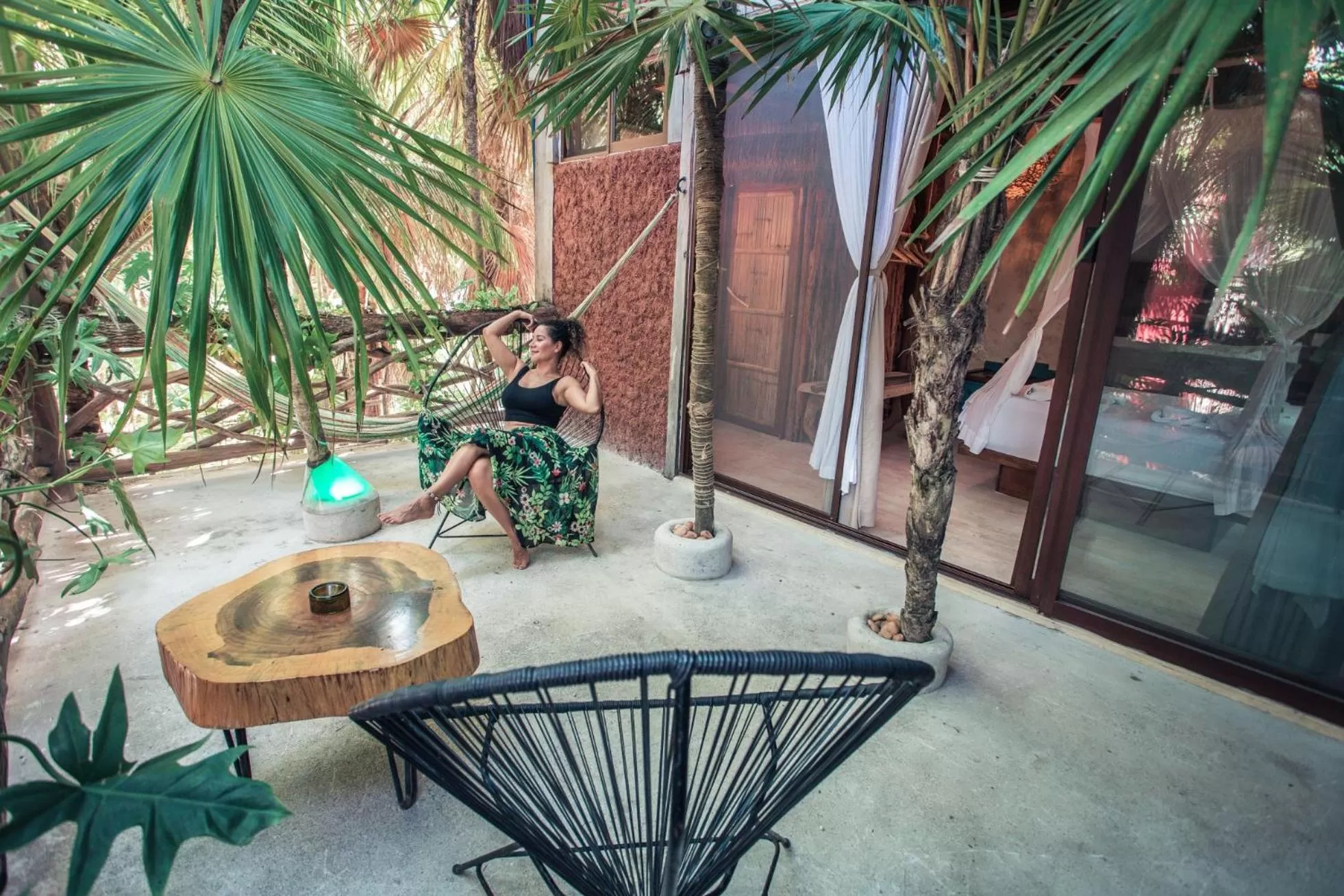 Patio in Hidden Treehouse Tulum Eco-Hotel